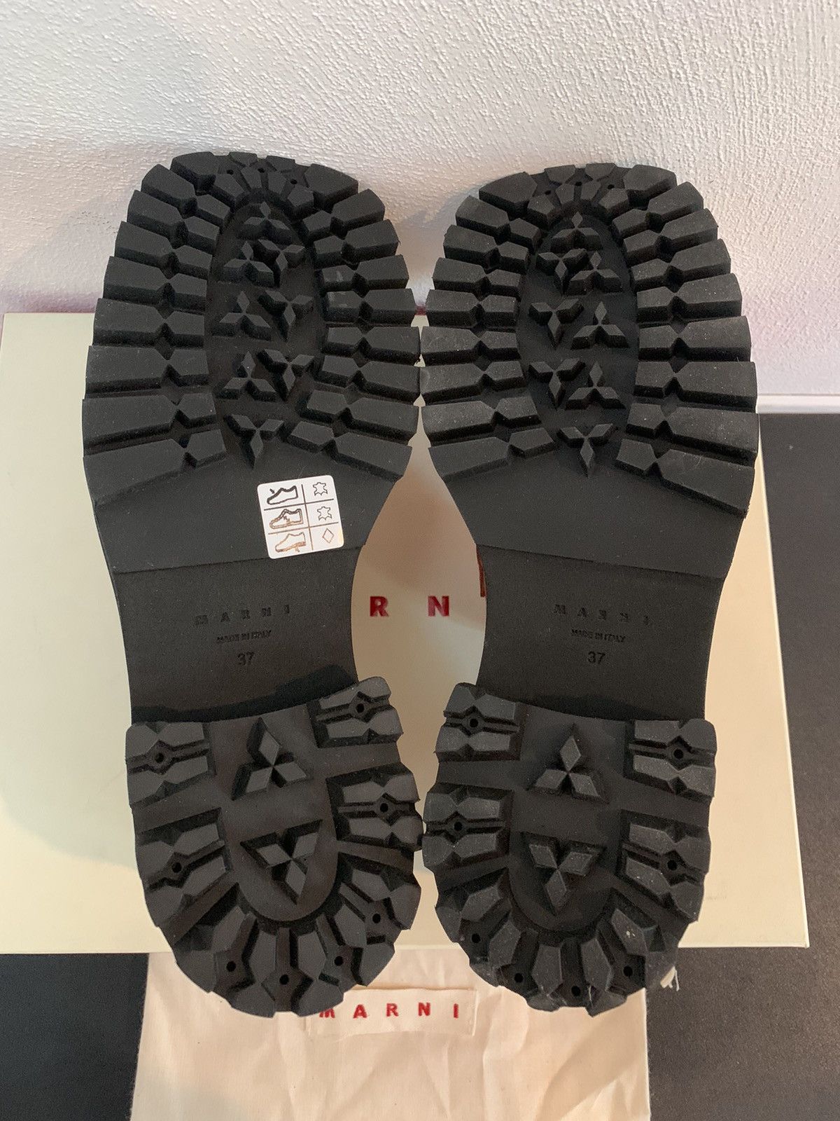 Marni Marni Platform Leather Loaffers Size US 7 / IT 37 - 9 Thumbnail