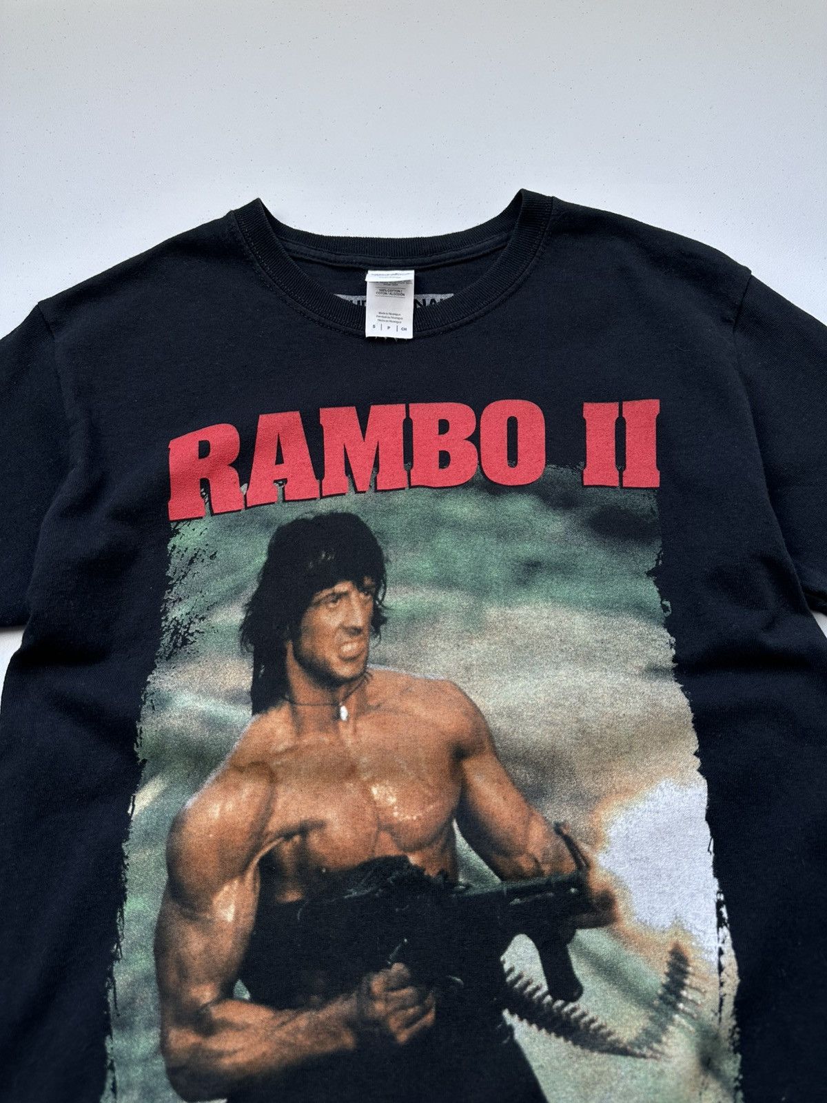 Band Tees × Vintage Vintage RAMBO Y2k Movie Box Logo Tee Size US S / EU 44-46 / 1 - 6 Thumbnail
