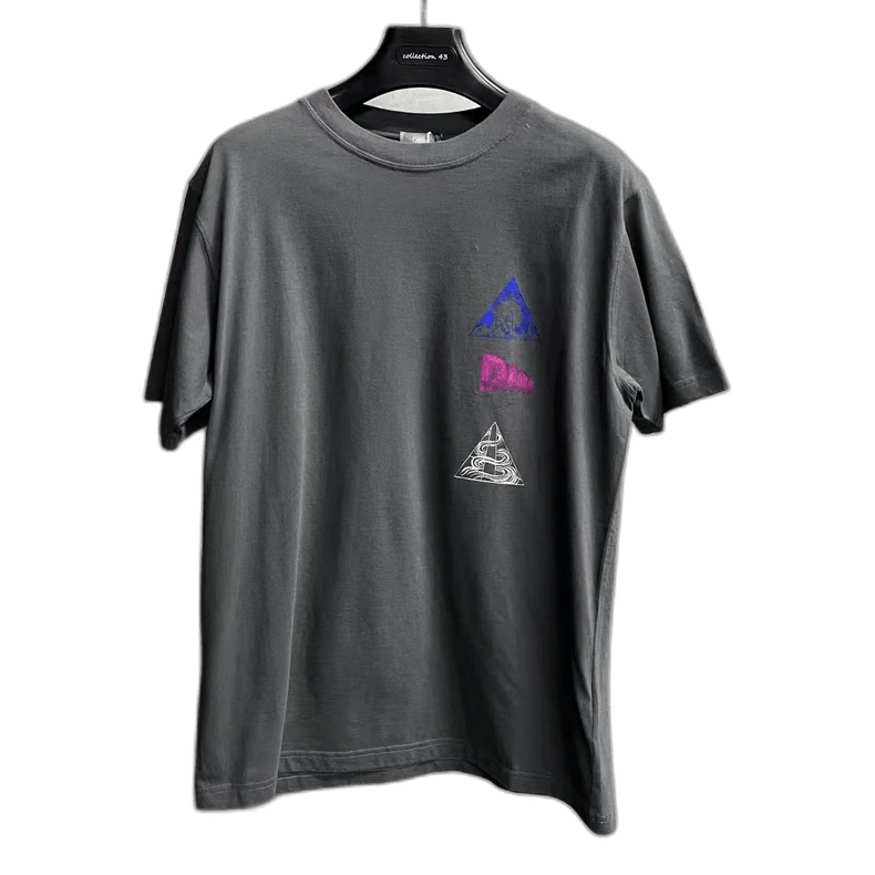 Dior Dior Gray Pattern Loose Fit T-Shirt Size US M / EU 48-50 / 2 - 1 Thumbnail