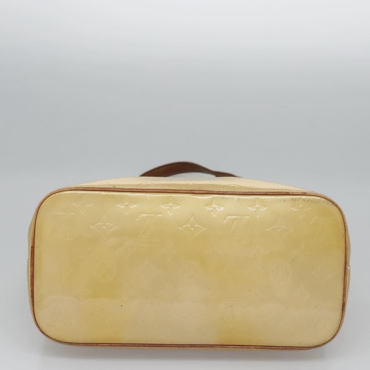 Louis Vuitton LOUIS VUITTON Monogram Vernis Houston Hand Bag Beige M91004 Size ONE SIZE - 6 Thumbnail