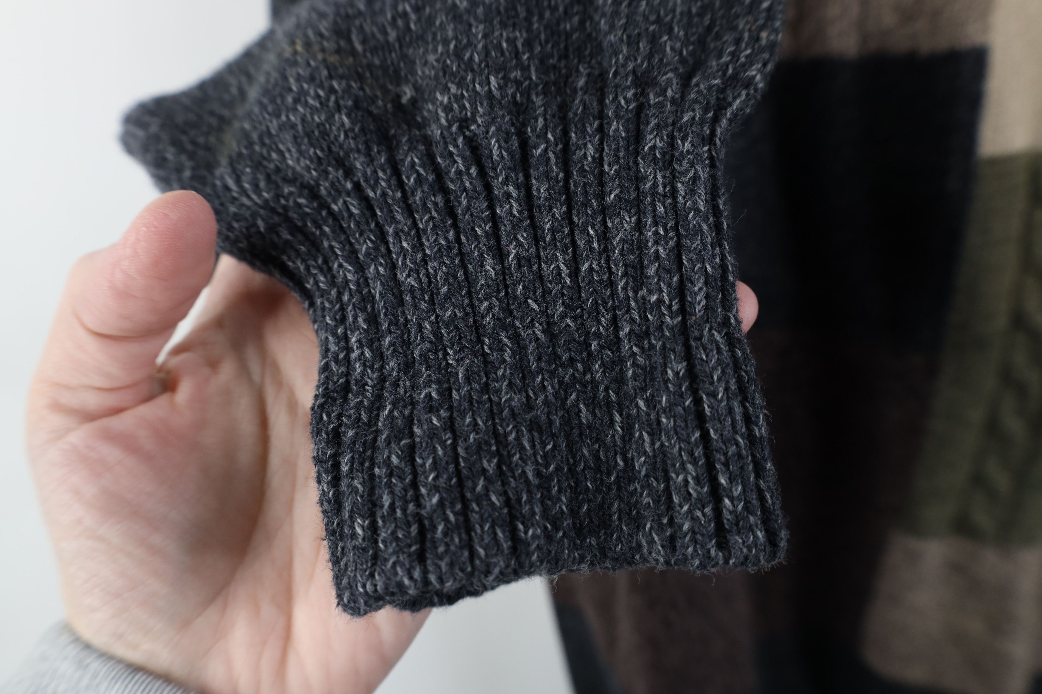 Vintage Vintage 90s Streetwear Tone Cable Knit Crewneck Sweater Size US XL / EU 56 / 4 - 6 Thumbnail