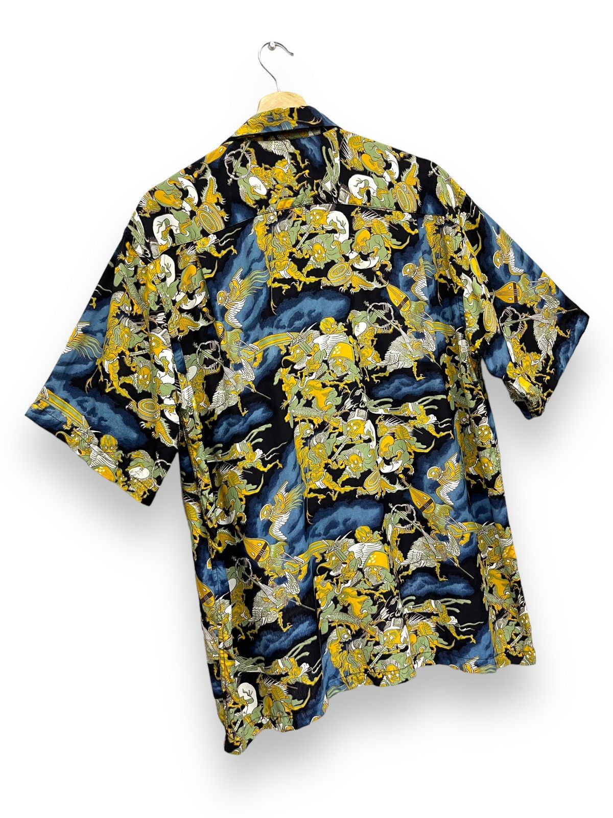 Pherrow's Vtg PHERROWS Art Demonic Full Print Tattoo Wear Rayon Shirt Size US M / EU 48-50 / 2 - 6 Thumbnail
