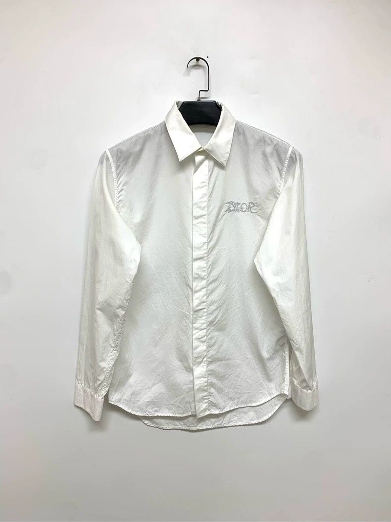 Dior Dior Logo Long Sleeve Shirt-dmc Size US M / EU 48-50 / 2 - 1 Thumbnail