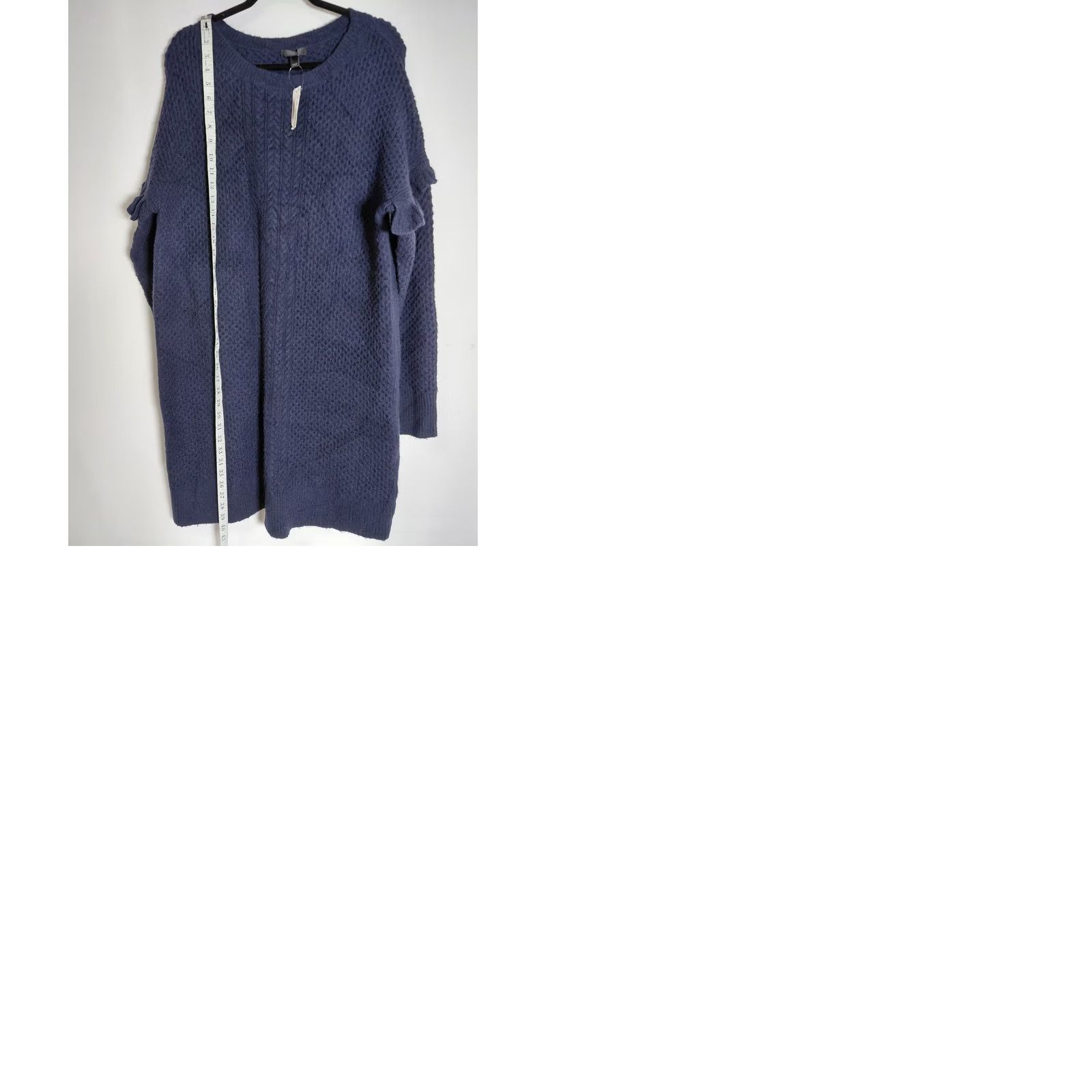 J.Crew NWT J.Crew Knit Sweater Dress Blue Long Sleeve Knee Length Pullover Women Size XL / US 12-14 / IT 48-50 - 9 Thumbnail