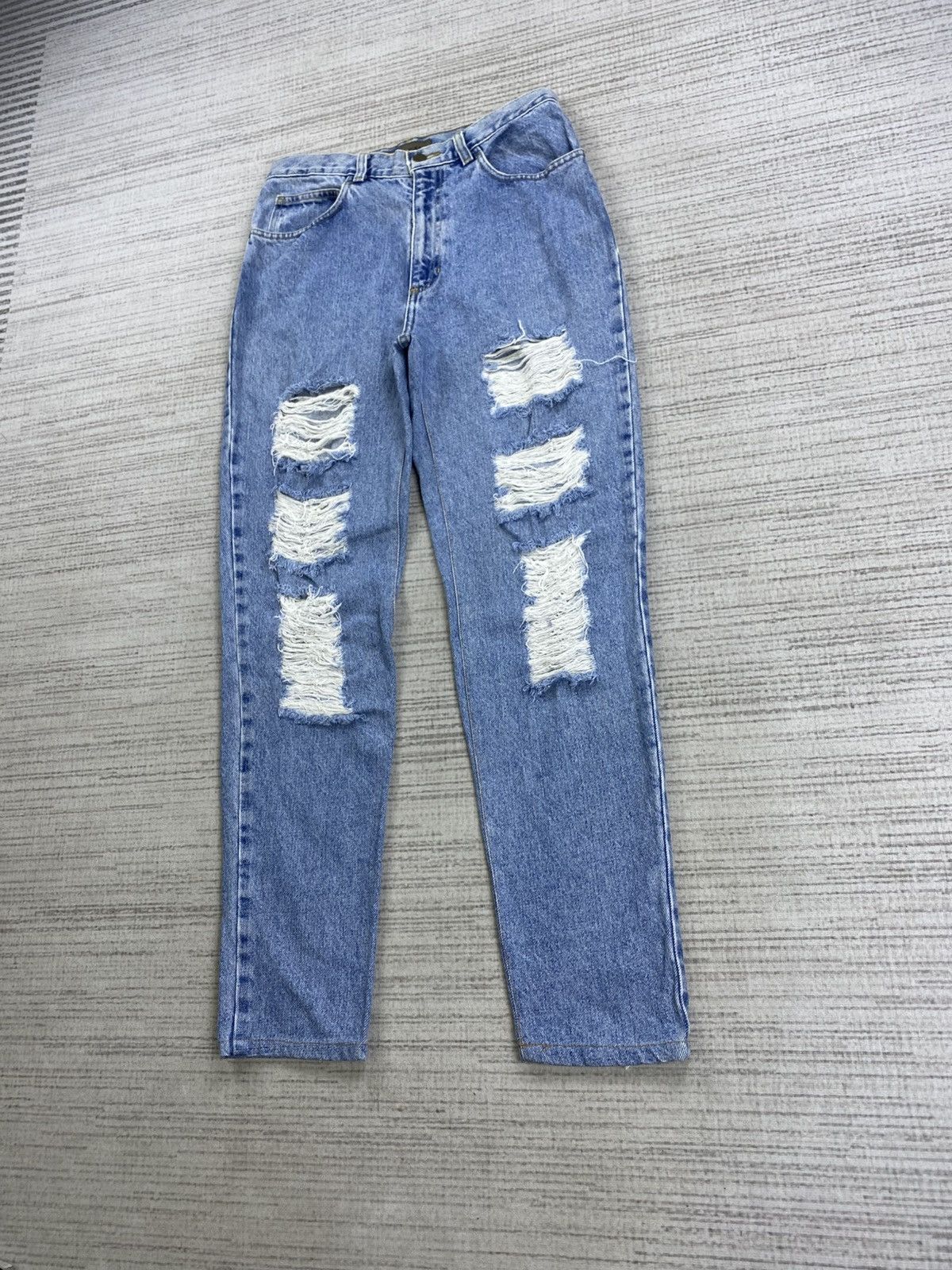 If Six Was Nine × Jones New York × Vintage Vintage Jones Jeans Ripped Style Denim Pants Size US 28 / EU 44 - 4 Thumbnail
