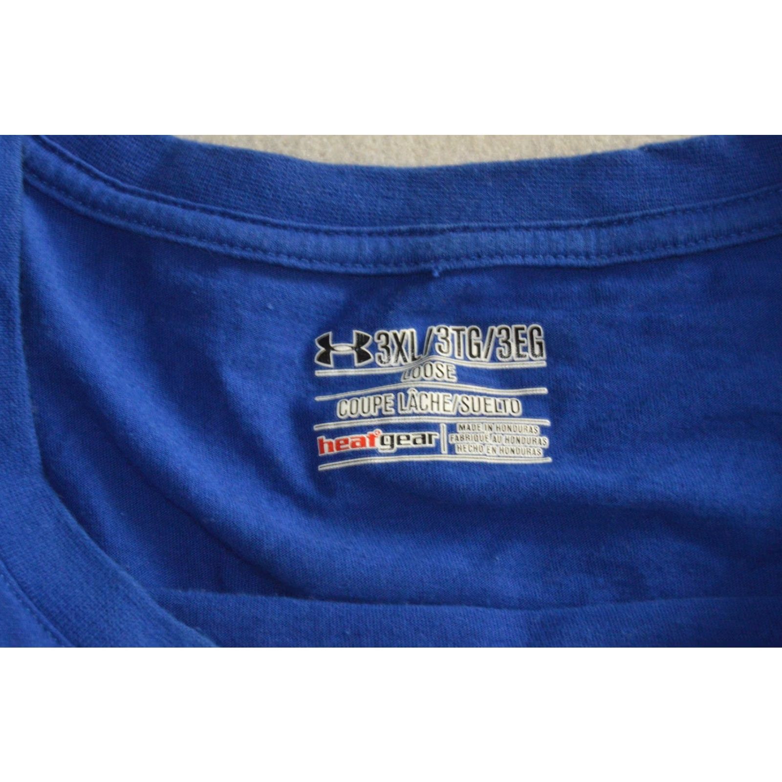 Under Armour Under Armour Graphic Print T-Shirt Mens 3XL Loose Fit Blue HeatGear Size US XXL / EU 58 / 5 - 3 Thumbnail