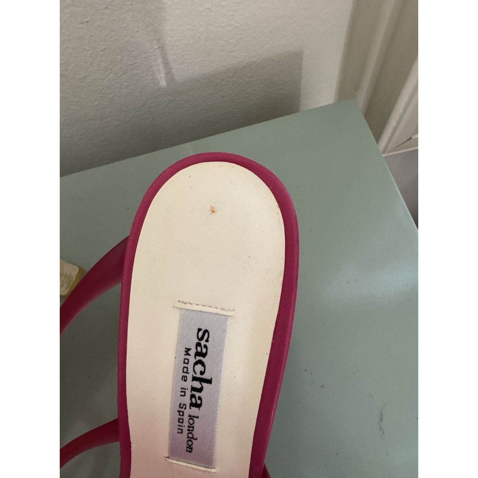Vintage Vintage Sacha London Hot Pink Jelly Lucite Heel Y2K Sz 7.5 Size US 7.5 / IT 37.5 - 7 Thumbnail