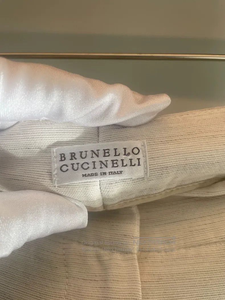 Brunello Cucinelli Brunello Cucinelli Beige Trousers Size 26" / US 2 / IT 38 - 2 Thumbnail