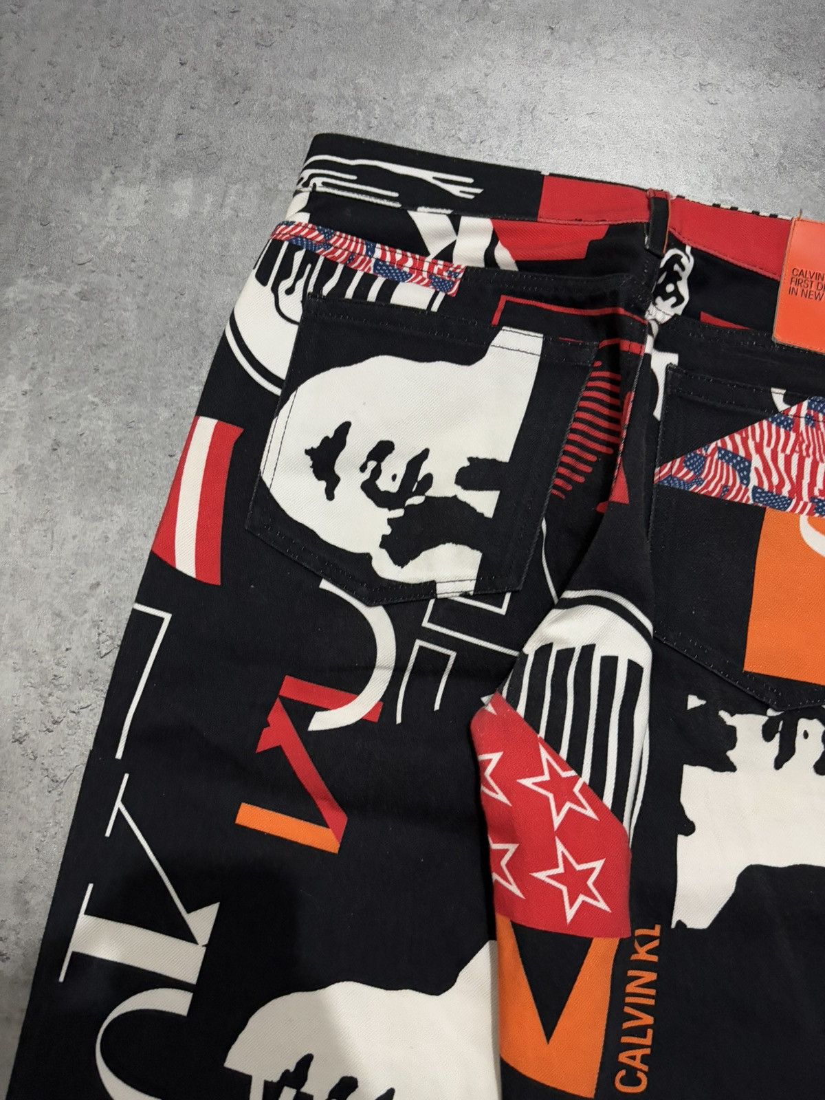 Calvin Klein 205W39NYC Calvin Klein 205W39NYC ALLOVER PRINTED STRAIGHT JEANS BLACK Size US 32 / EU 48 - 22 Thumbnail