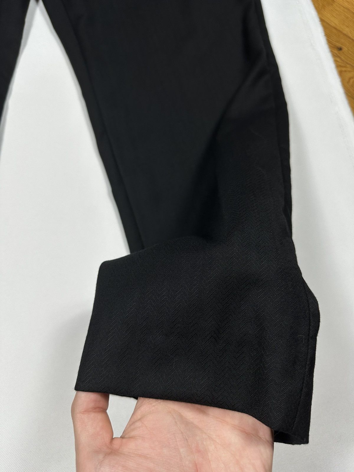 Etro ETRO 58 Pants Black Suit Logo Trousers Men’s Lana Wool Size US 42 / EU 58 - 5 Thumbnail
