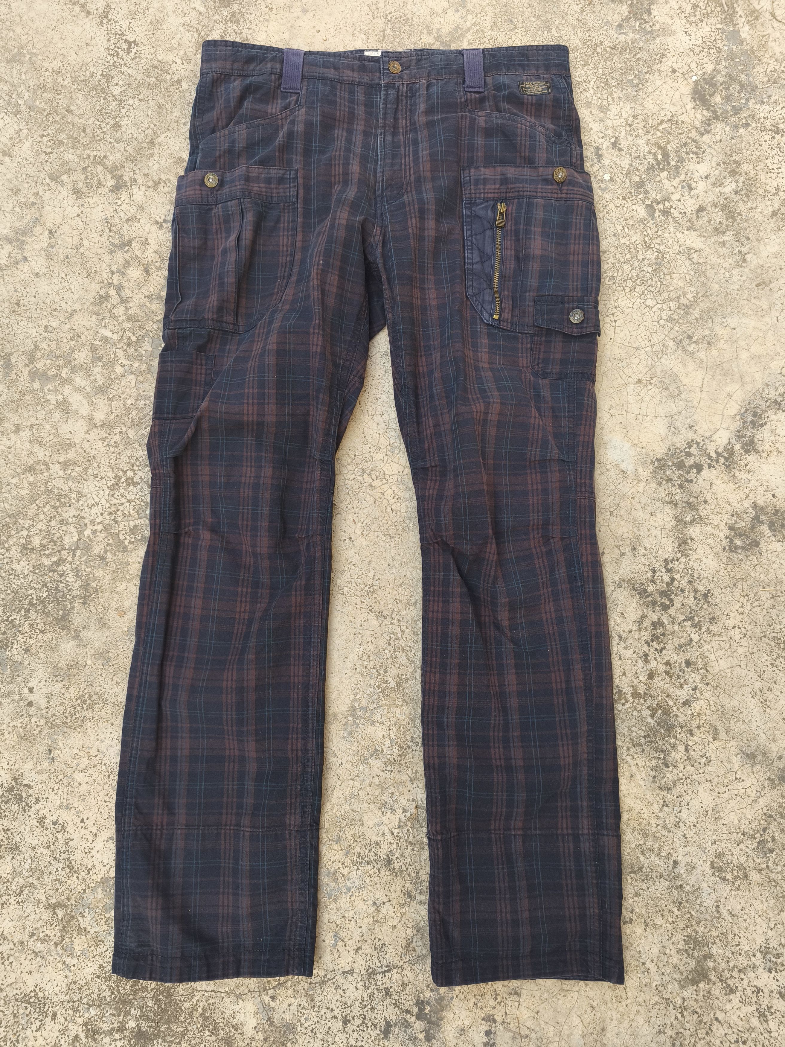 Japanese Brand Back Number cargo pants plaid Size US 36 / EU 52 - 1 Thumbnail