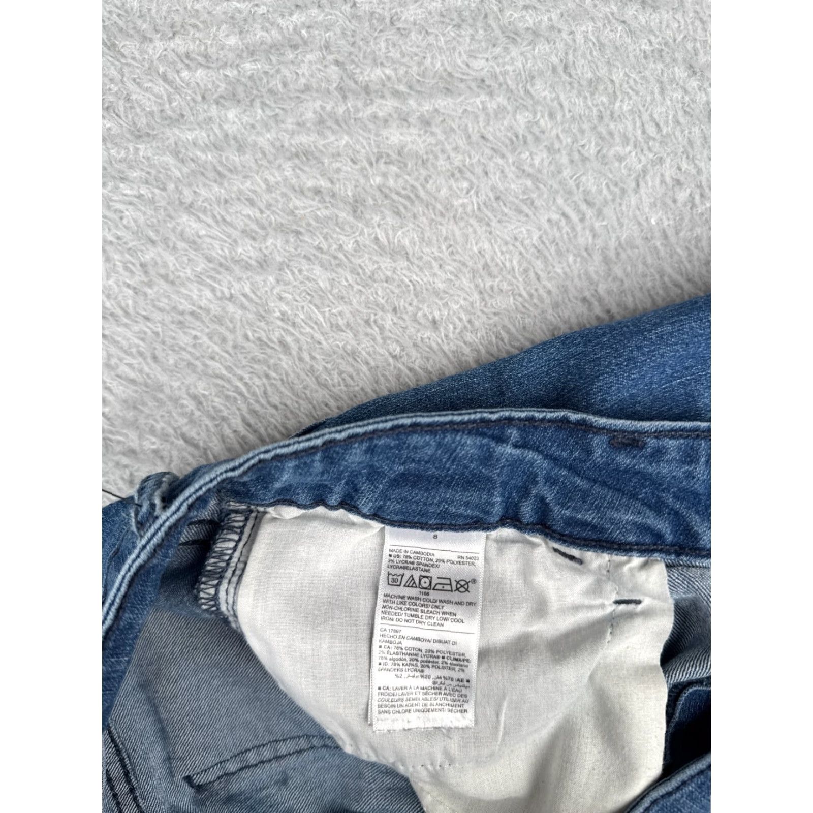 Old Navy Old Navy Jeans Pants Womens 8 Blue Denim Super Skinny Mid Rise Cotton 29x27 Size 30" / US 8 / IT 44 - 7 Thumbnail