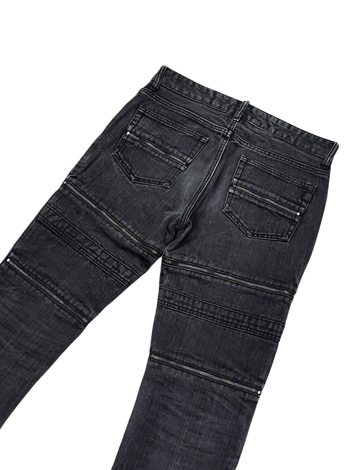 Culturata 🔥Vintage CUSTOM CULTURE Grunge Multizipper S.Laurent Style Size 28" / US 6 / IT 42 - 9 Thumbnail