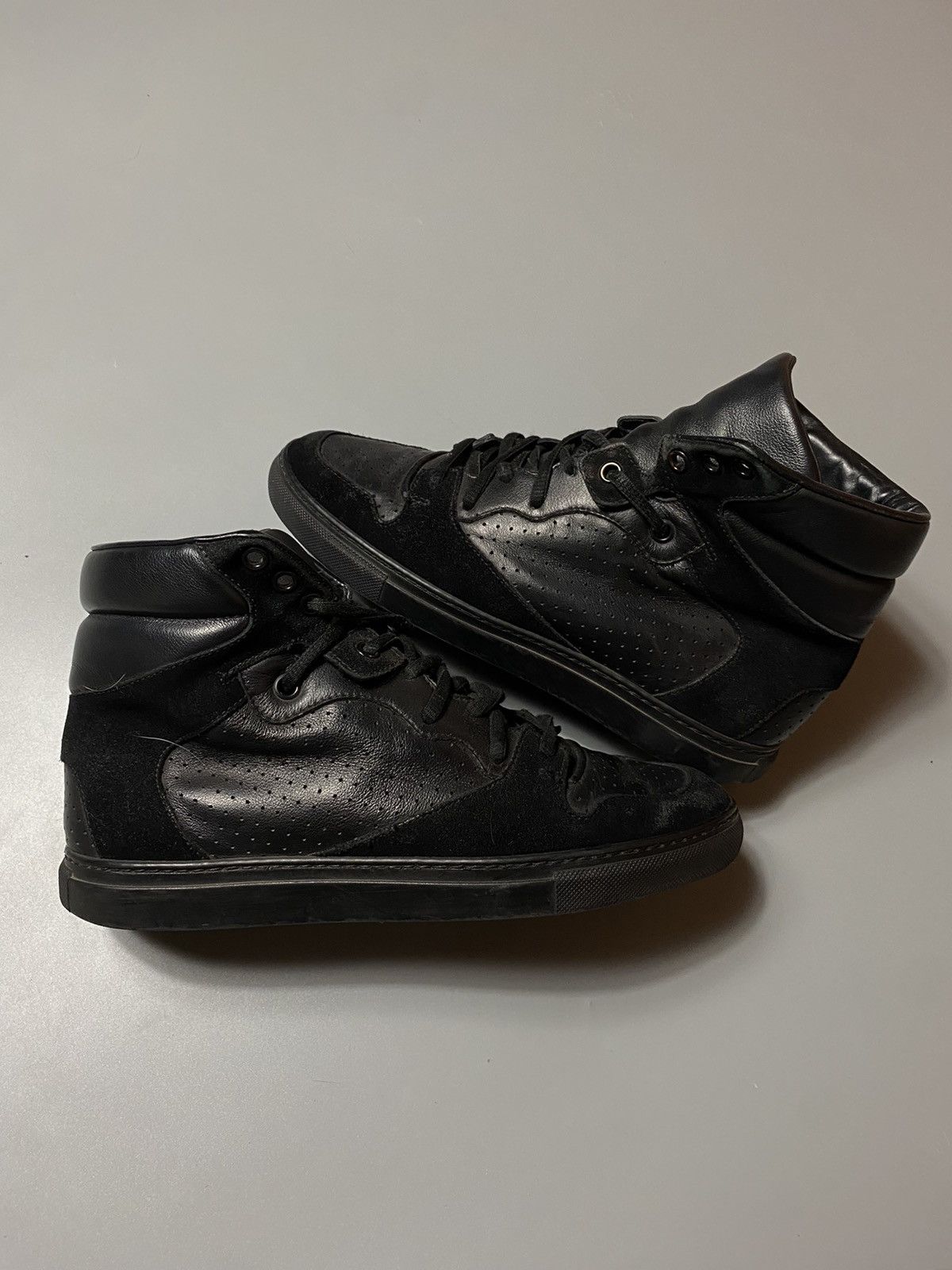Balenciaga 🔥 BALENCIAGA HIGT LEATHER SHOES Size US 7 / IT 37 - 1 Thumbnail