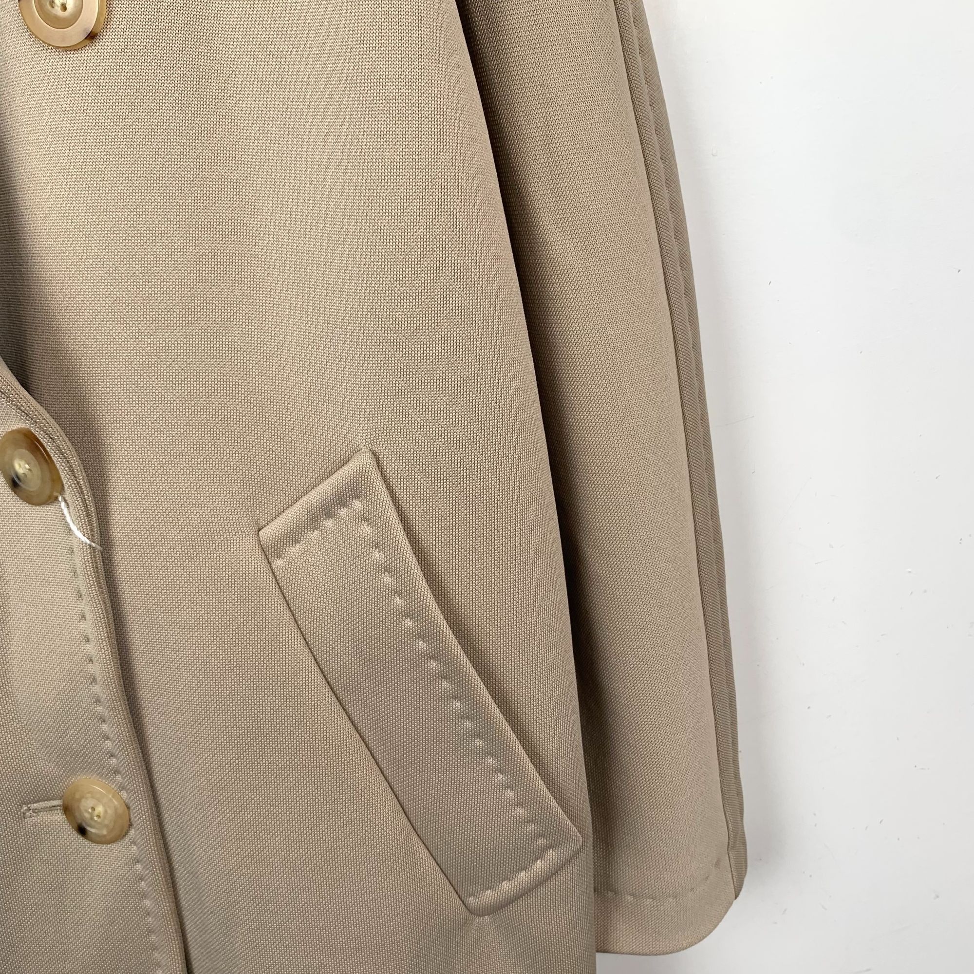 Max Mara MaxMara Made In Italy Double-Breasted Long Coat Size 42 Beig Size M / US 6-8 / IT 42-44 - 6 Thumbnail