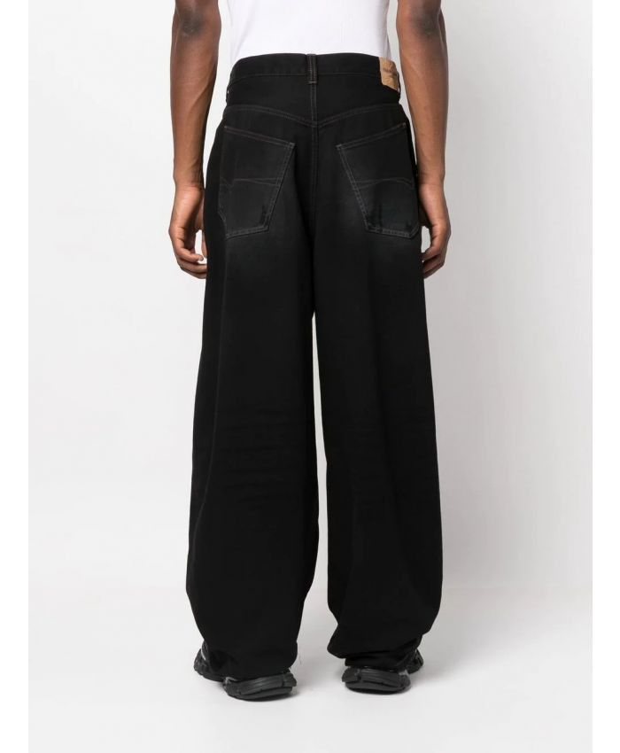 Balenciaga o1mt1gz1224 Dup / Large Baggy Jeans in Black Size US 32 / EU 48 - 3 Thumbnail