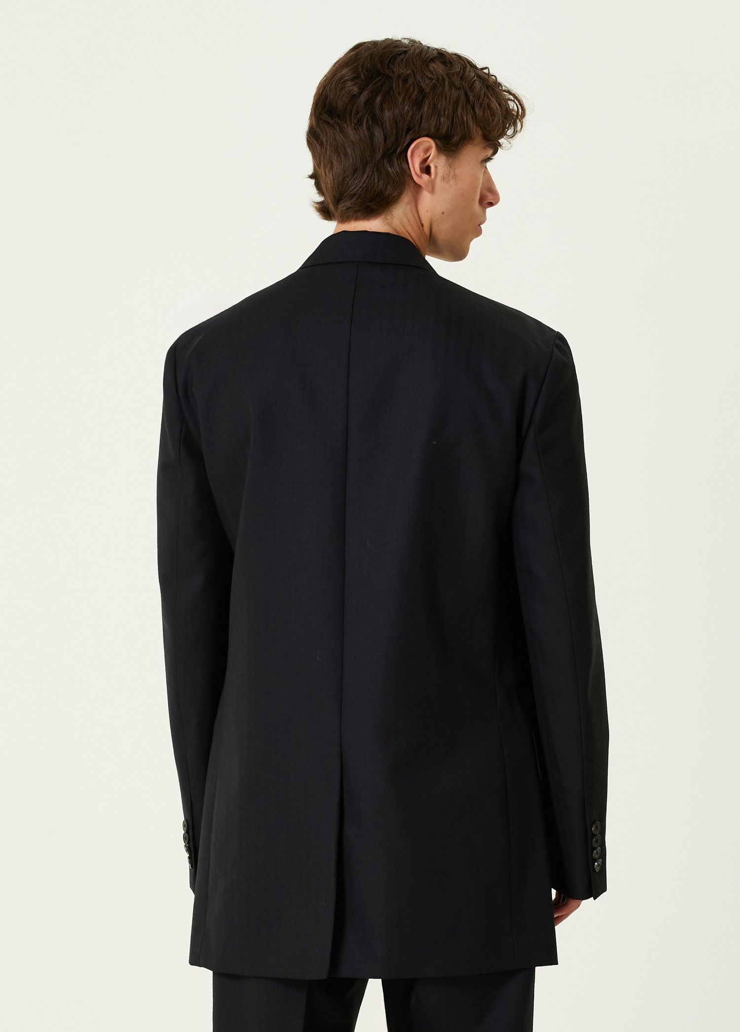 Dries Van Noten DRIES VAN NOTEN Blunt navy blue wool blazer Medium Size 38R - 2 Thumbnail