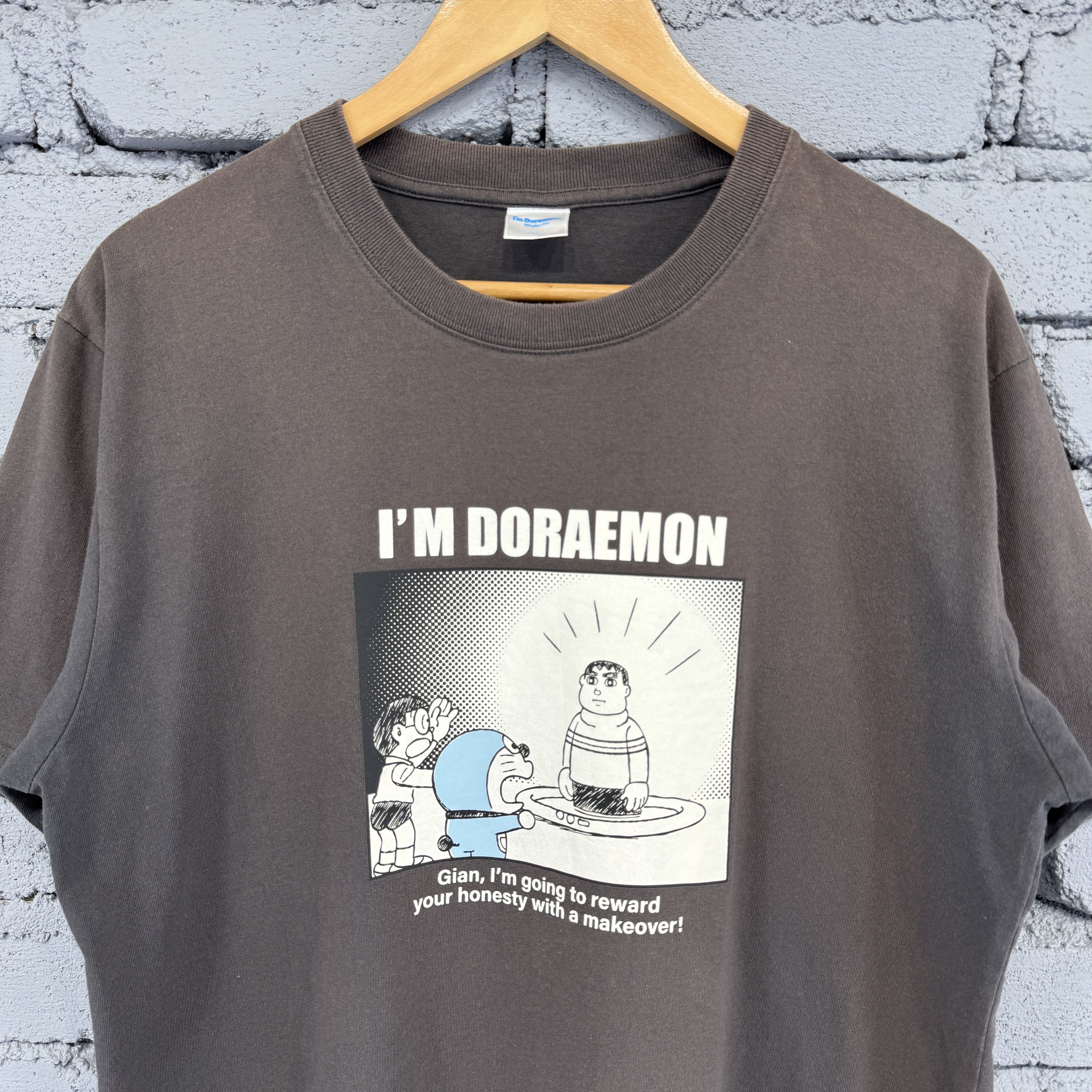 Anime Vintage Japanese Anime Doraemon Sunfaded Tshirt Size US L / EU 52-54 / 3 - 3 Thumbnail