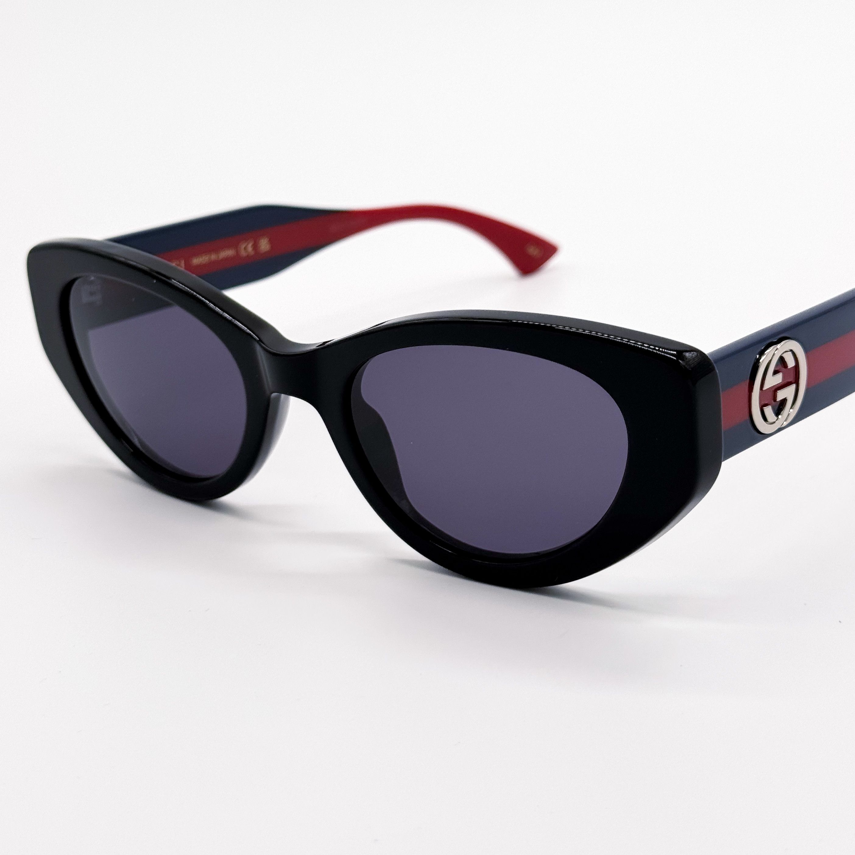 Gucci NEW GUCCI GG1862S 004 CAT EYE BLACK/BLUE WOMEN SUNGLASSES Size ONE SIZE - 8 Thumbnail