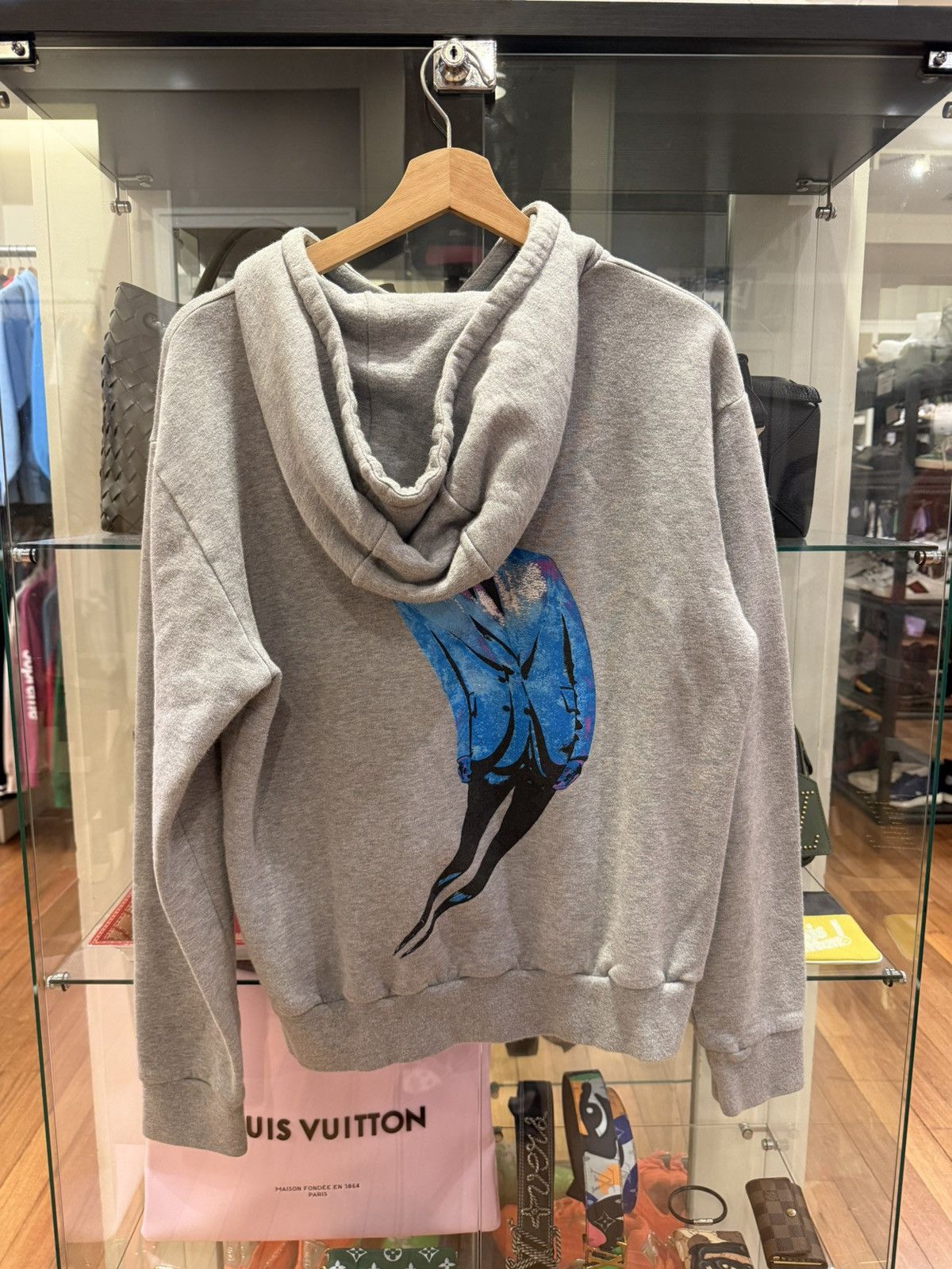 Louis Vuitton Louis Vuitton Working Man Graffiti Hoodie - Grey Size US S / EU 44-46 / 1 - 2 Thumbnail