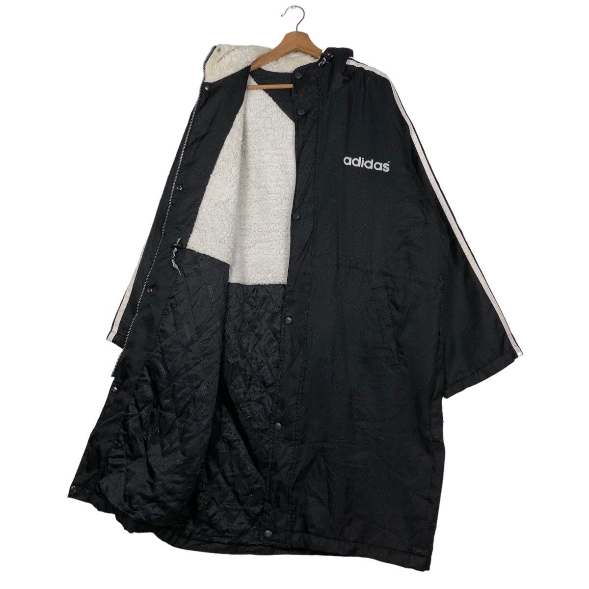 Adidas 🔥Vintage Long Jacket Coach Adidas Big Logo Training Wear Size US L / EU 52-54 / 3 - 11 Thumbnail