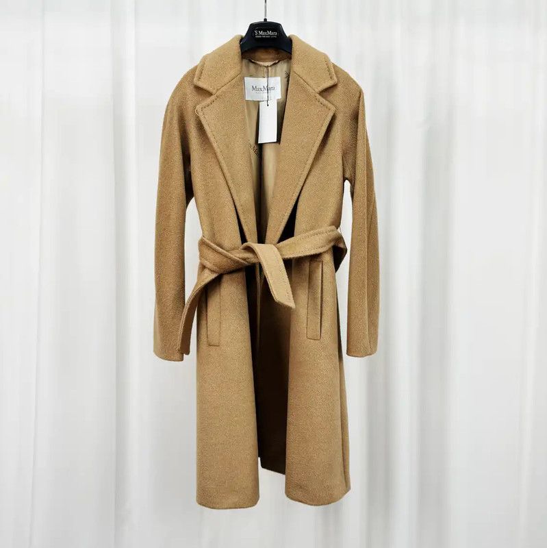 Max Mara MaxMara Camel Wool Blend Long Coat 0089 Size M / US 6-8 / IT 42-44 - 1 Thumbnail
