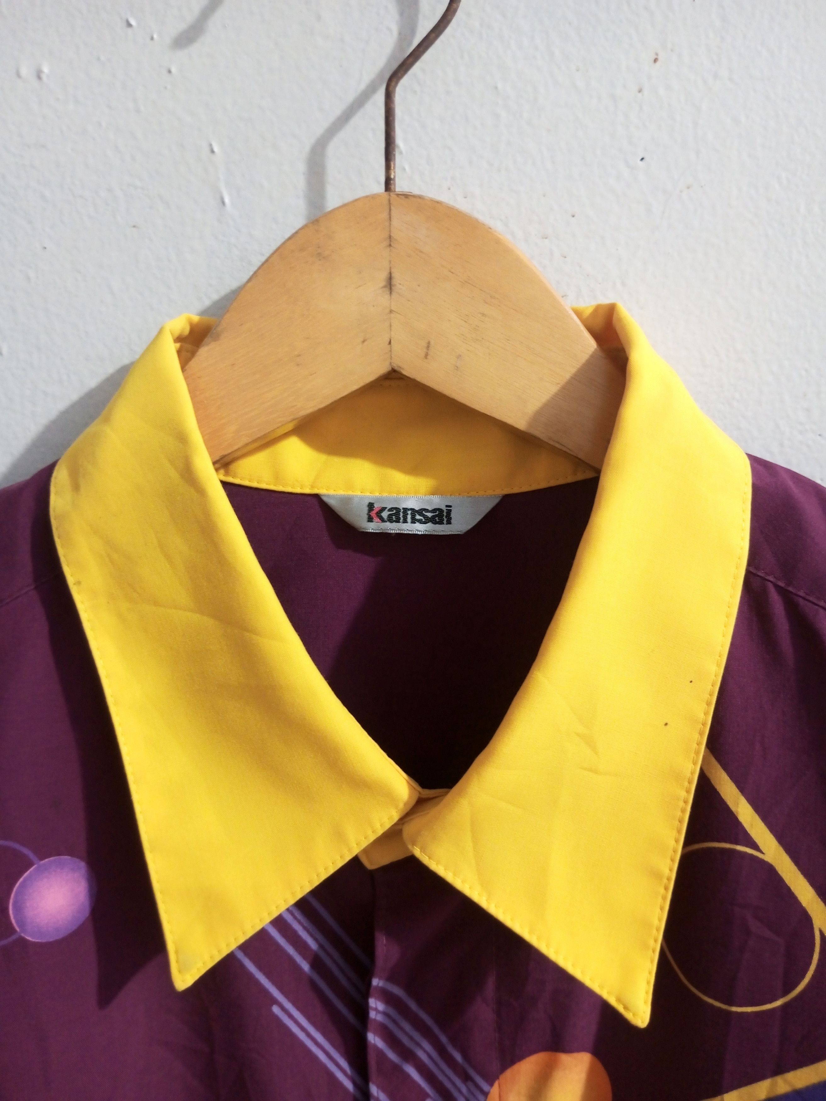 Vintage Kansai Yamamoto abstrak long sleeve shirt