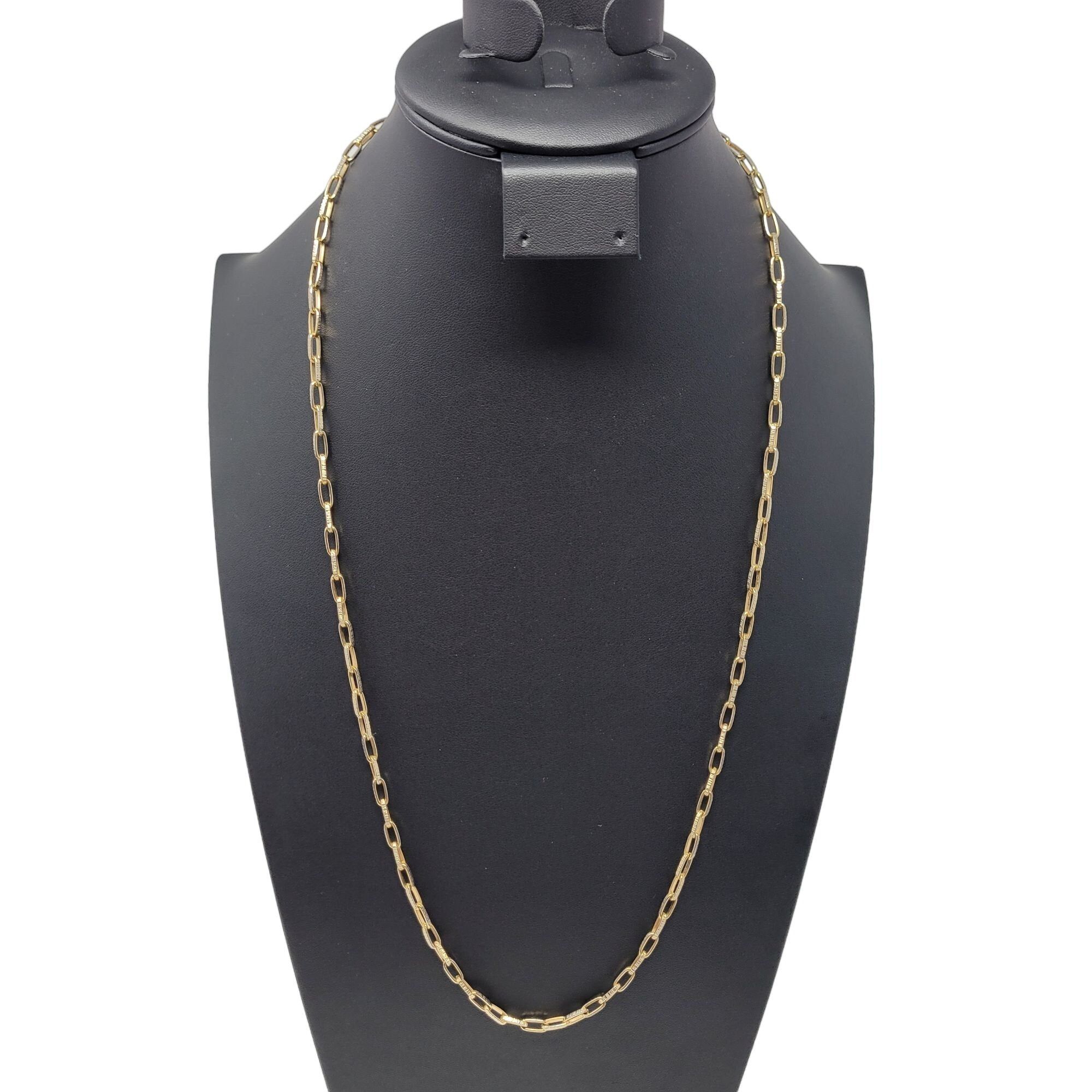 Vintage Vintage Gold Tone Paperclip Chain 30