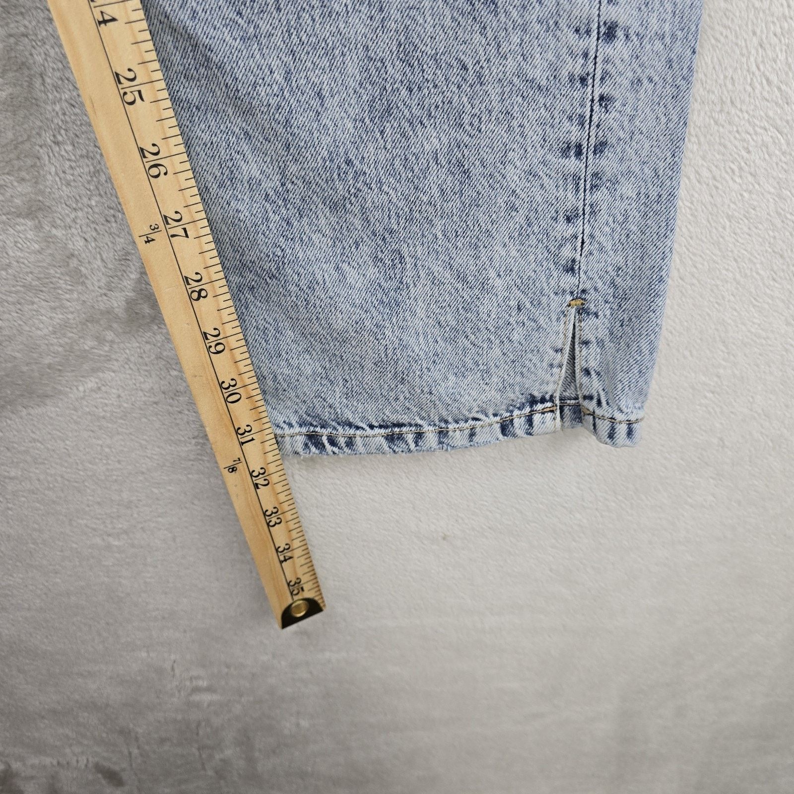 Free People We The Free Jeans Womens 27 Straight Leg Distressed 27x32 Size 27" / US 4 / IT 40 - 12 Thumbnail