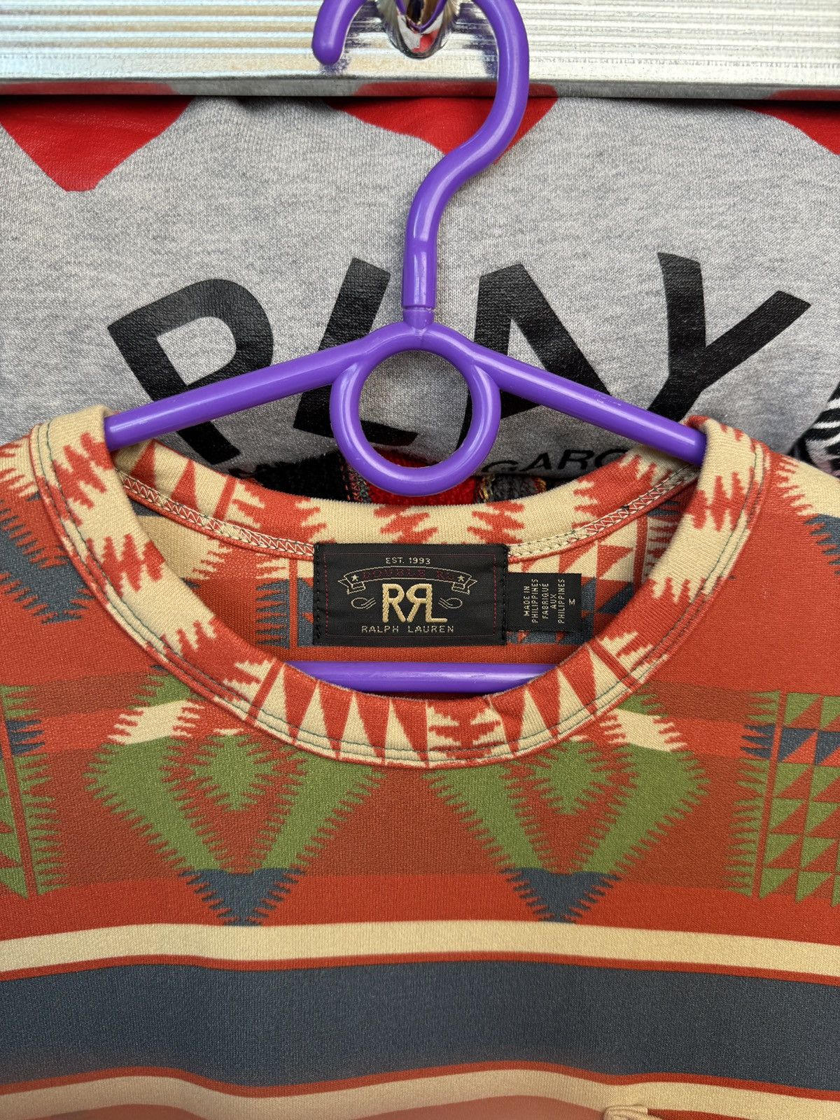 RRL Ralph Lauren NWT RRL Double RL Southwest Serape Striped Pocket Tee Size US M / EU 48-50 / 2 - 8 Thumbnail