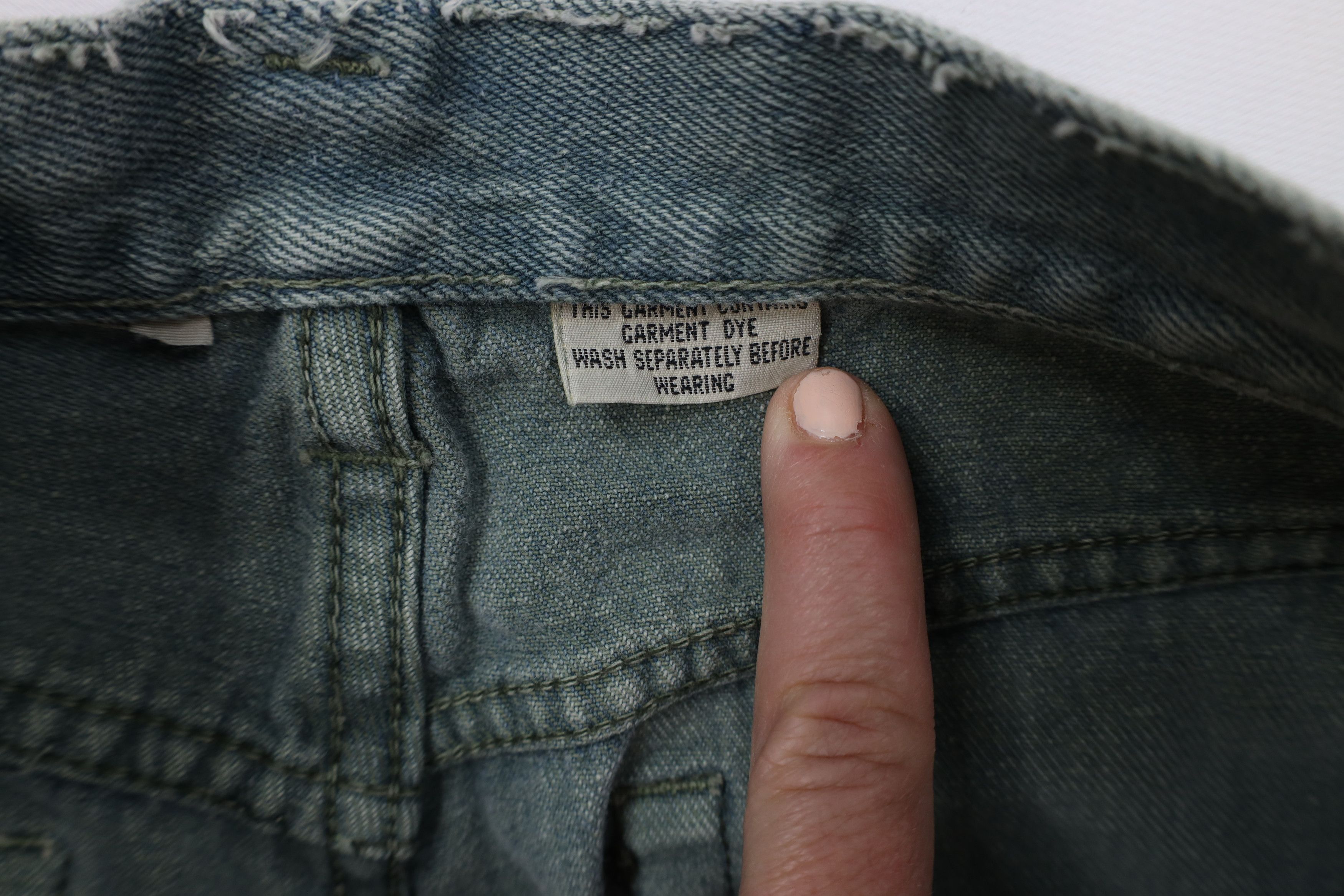 Vintage Vintage 90s Streetwear Stonewash Tapered Leg Jeans Teal Size US 32 / EU 48 - 10 Thumbnail