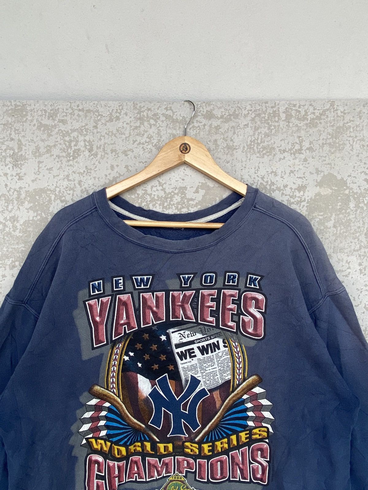 Other Vintage New York Yankees Printed Crewneck Sweatshirt Blue Size US M / EU 48-50 / 2 - 4 Thumbnail