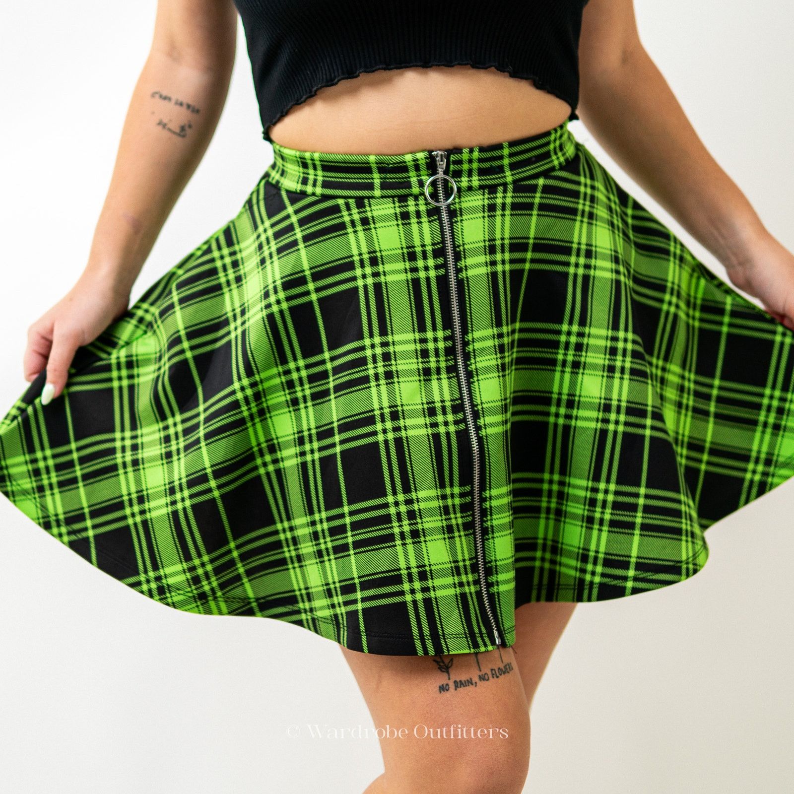 Designer Hot Topic Plaid Grunge Punk Mini Skirt Size 26" / US 2 / IT 38 - 1 Thumbnail