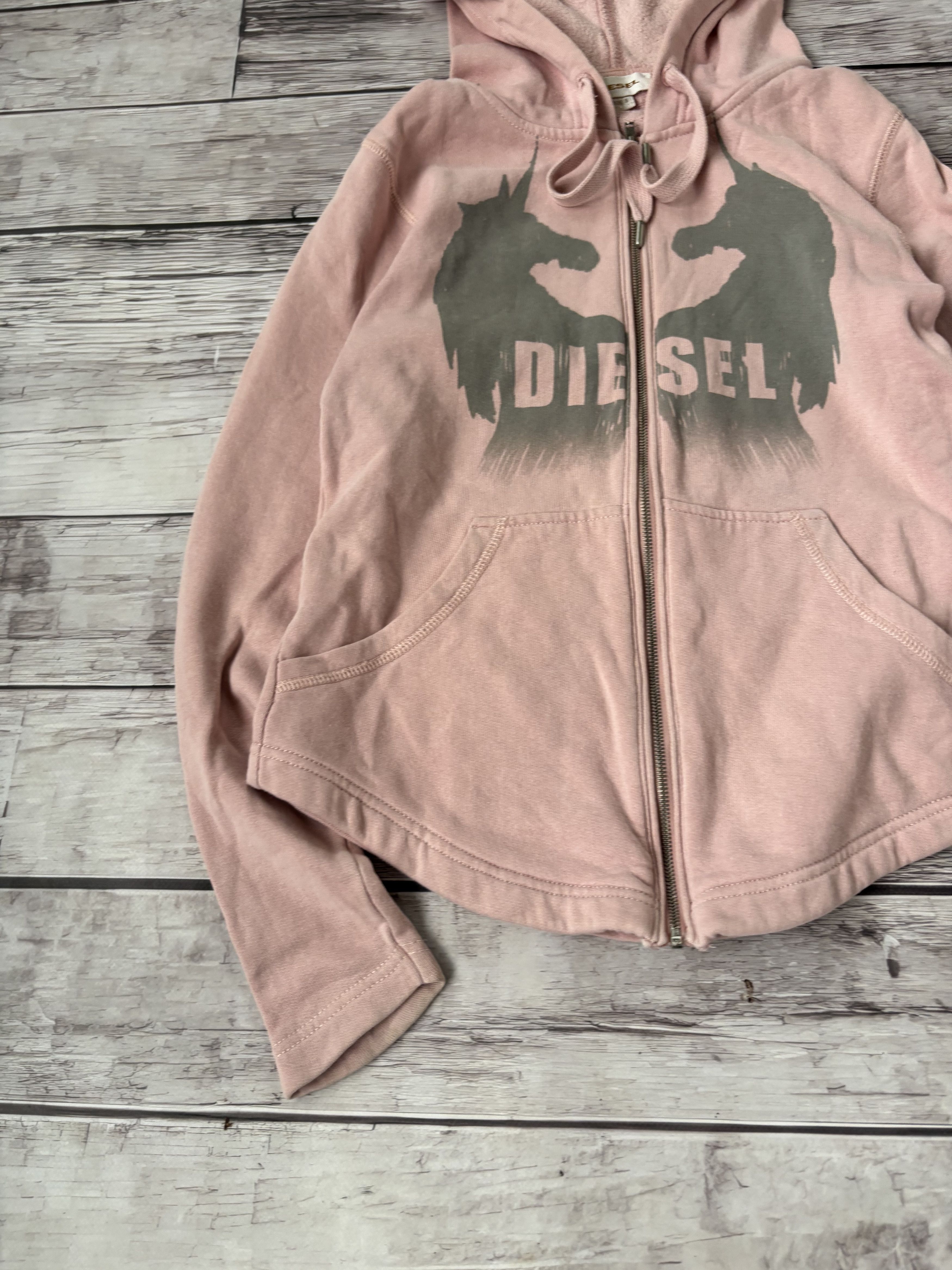 Diesel VTG CROPPED Y2K ED HARDY STYLE STREETWEAR DIESEL HOODIE Size S / US 4 / IT 40 - 4 Thumbnail