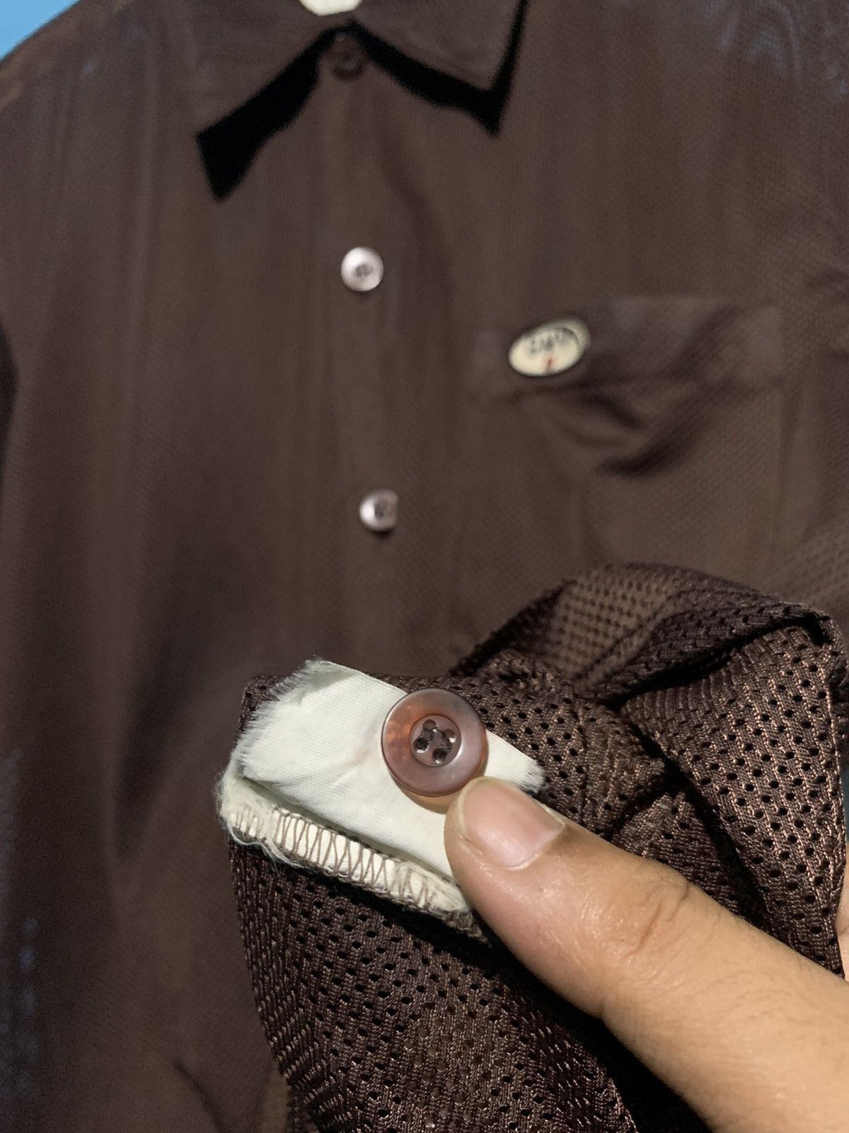 GianMarco Venturi Gian Marco transparent mesh shirt y2k style Size US L / EU 52-54 / 3 - 11 Thumbnail