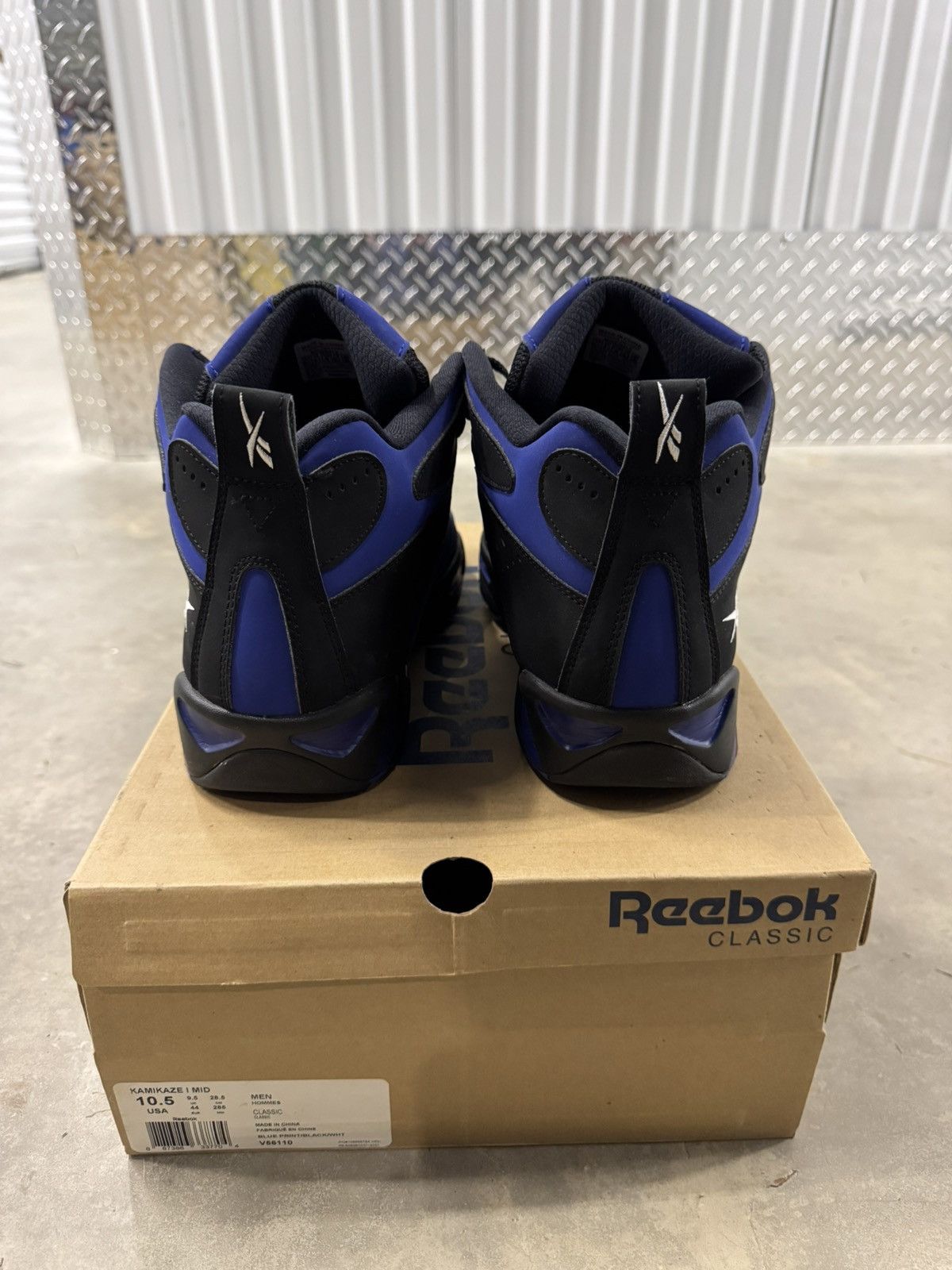 Reebok Reebok Kamikaze 1 Mid Blue Print Size 10.5 Size US 10.5 / EU 43-44 - 5 Thumbnail