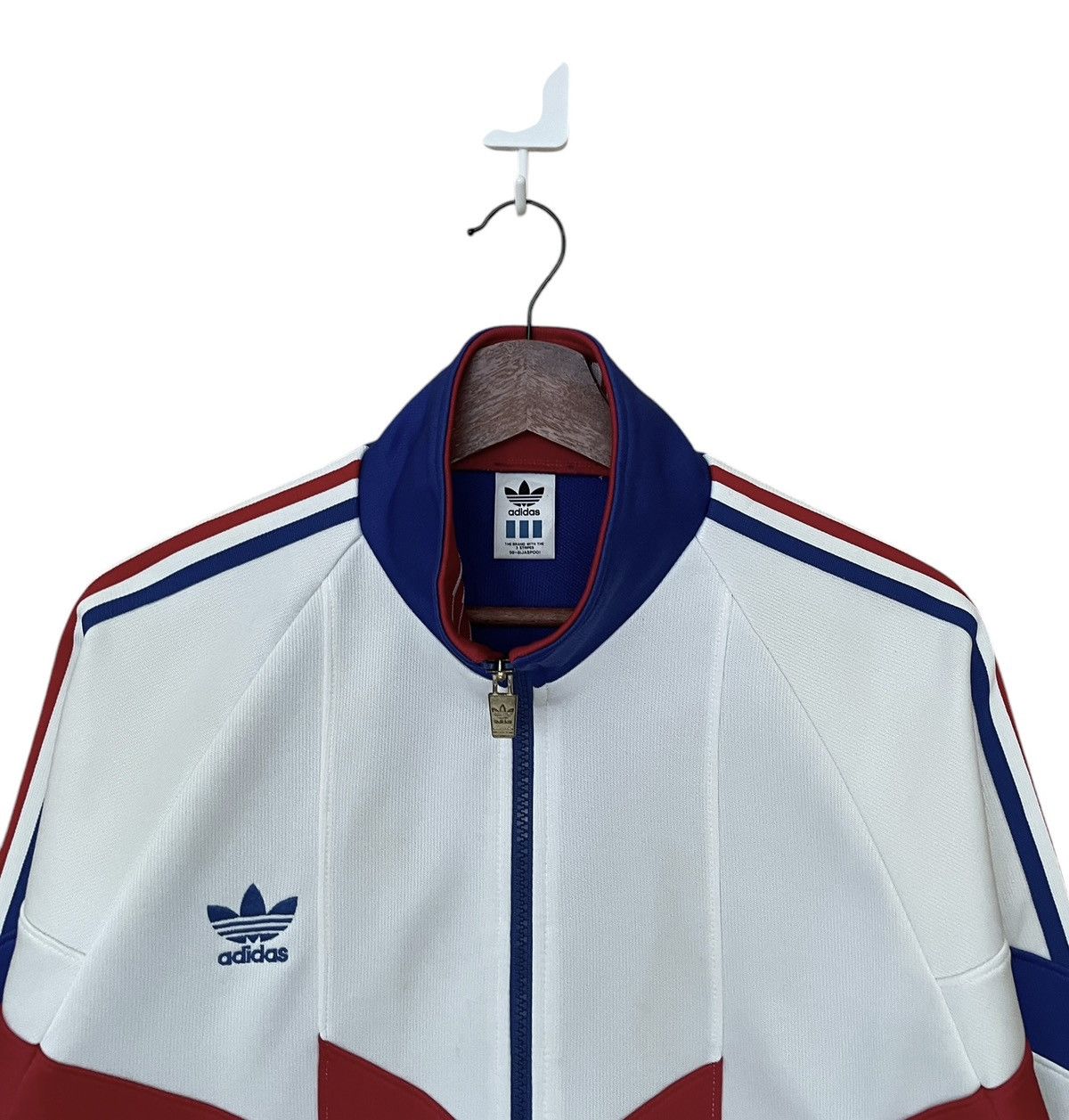 Adidas × Vintage Vintage Brand Adidas Football France Team Tracktop 1990s Size US M / EU 48-50 / 2 - 7 Thumbnail
