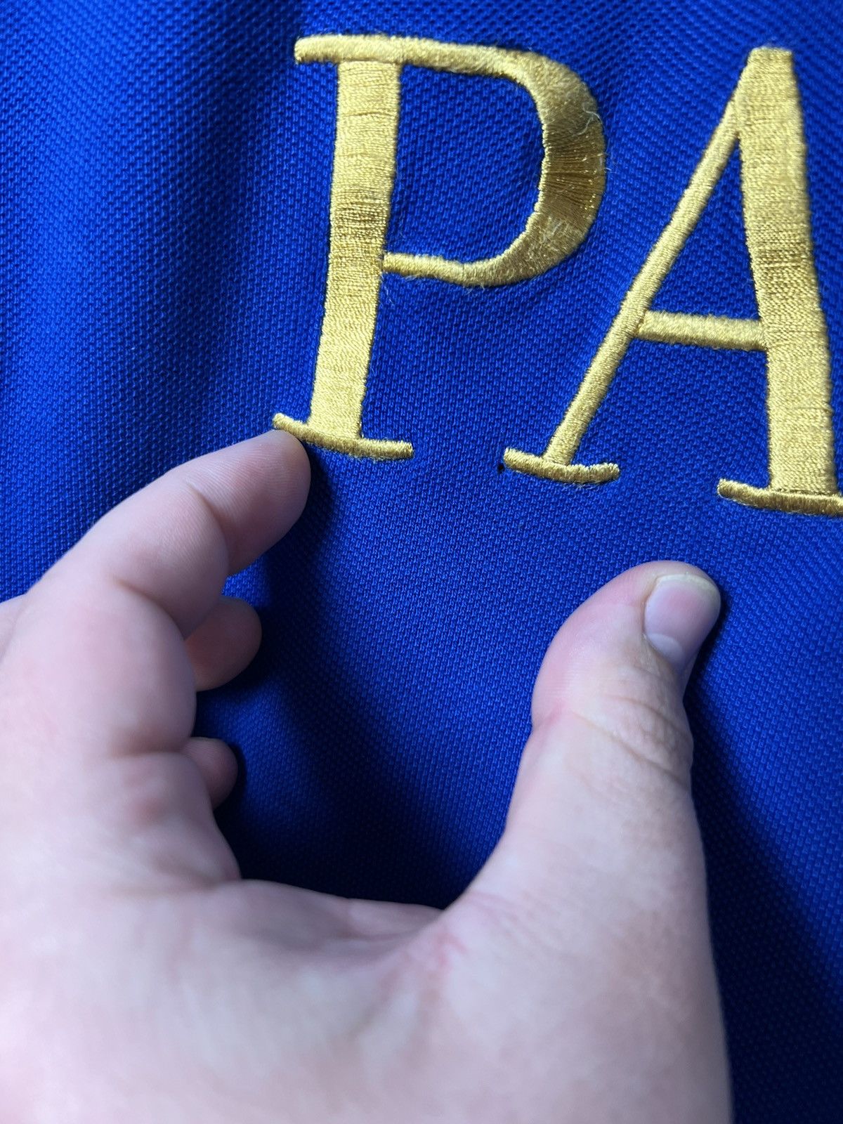 Polo Ralph Lauren × Vintage Polo Ralph Lauren Paris #3 Big Logo Polo Shirt Size US L / EU 52-54 / 3 - 6 Thumbnail