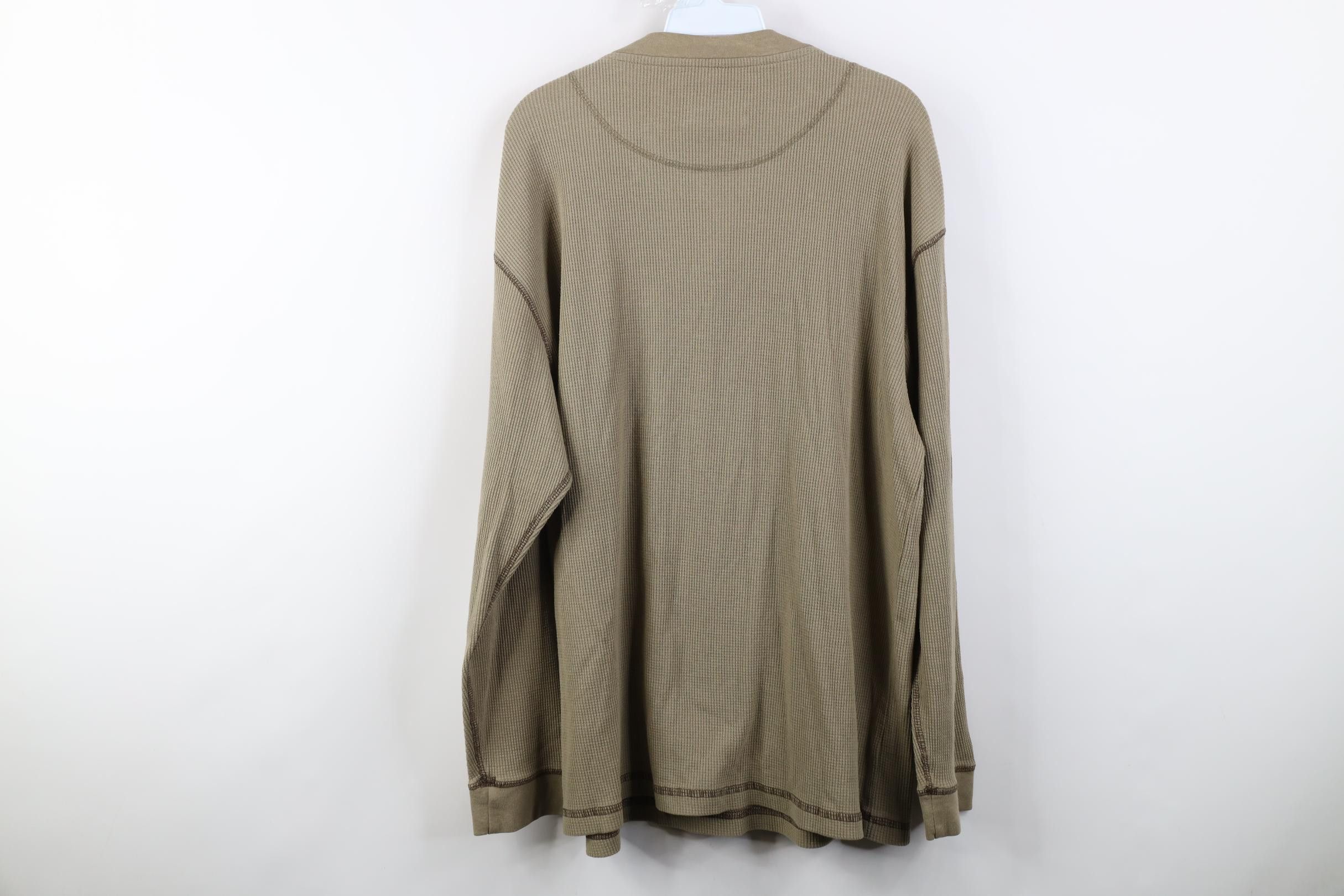 Vintage Vintage Y2K Streetwear Thermal Waffle Knit Henley T-Shirt Size US XL / EU 56 / 4 - 8 Thumbnail
