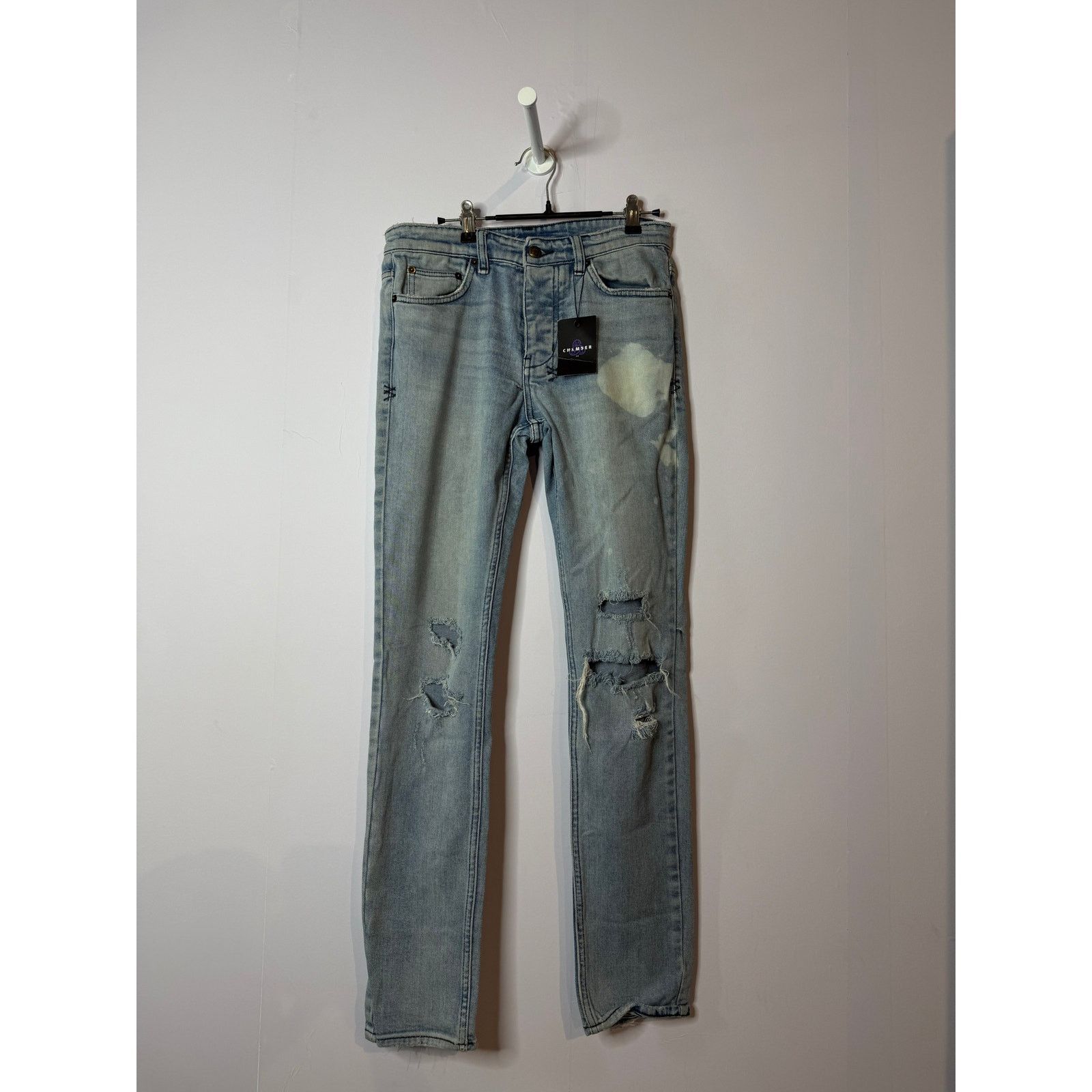 Ksubi Ksubi Light Wash Ripped Jeans Size US 29 - 1 Thumbnail