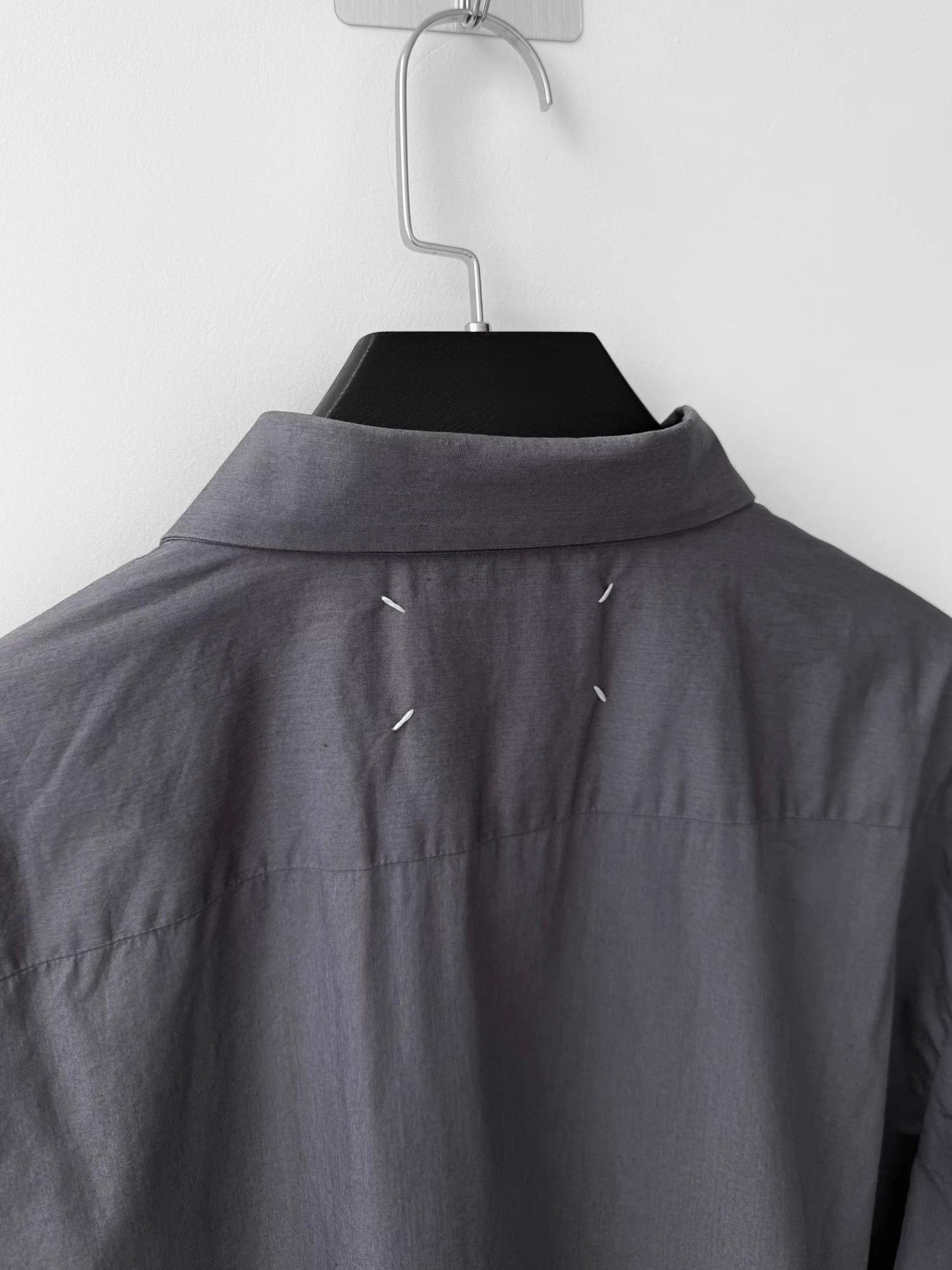 Maison Margiela Margiela 3M F/W11 Hidden Button Shirt Dusk Gray 50 Size US M / EU 48-50 / 2 - 5 Thumbnail