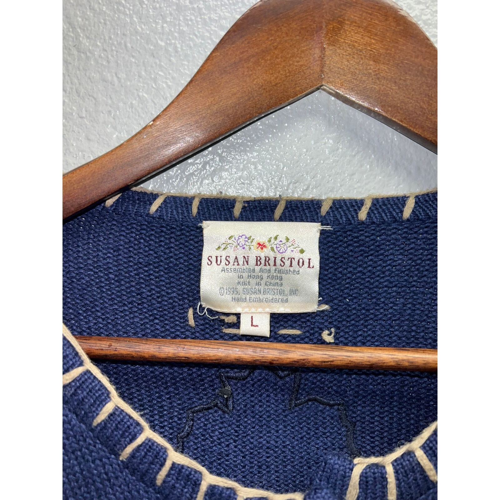 Vintage Vintage Susan Bristol Sweater Cardigan Leafs Falling 90s L Size L / US 10 / IT 46 - 7 Thumbnail
