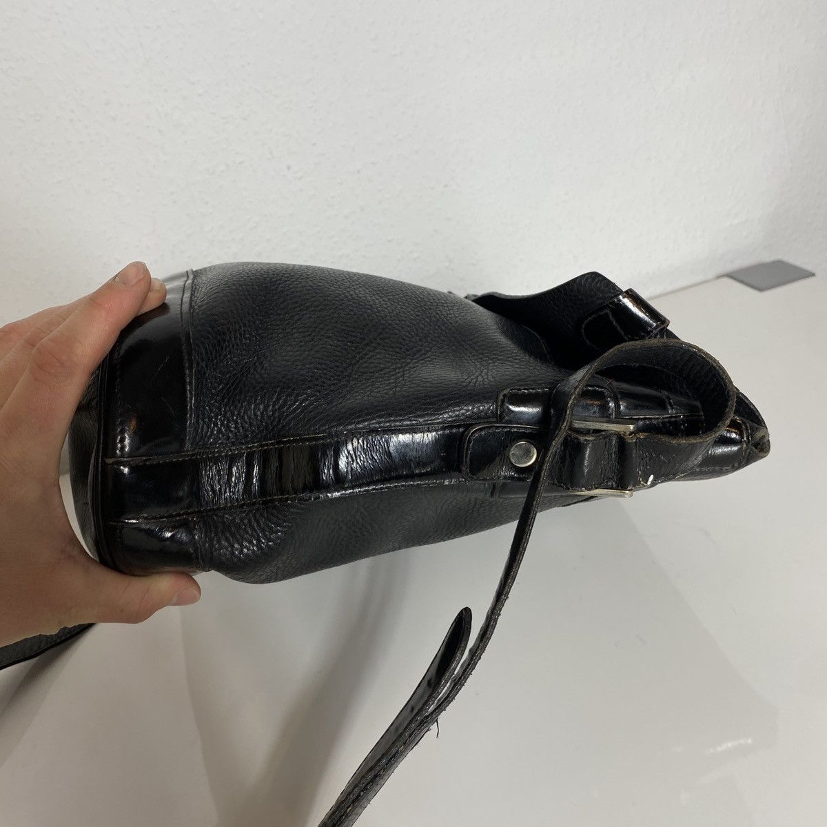 Gucci Vintage bag Gucci Leather Black Size ONE SIZE - 11 Thumbnail