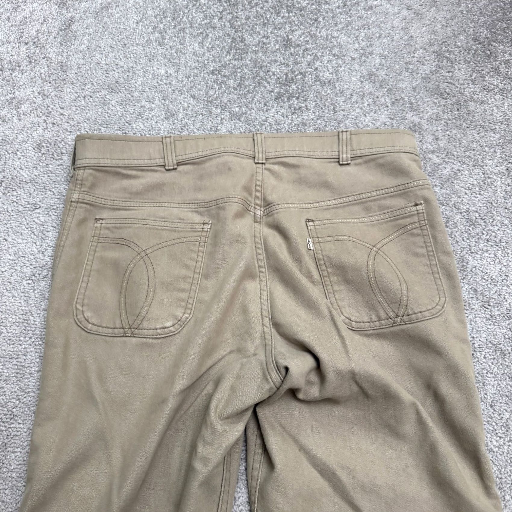 Levi's VINTAGE Levi's Pants Khaki Chino Brown Straight Men 36x26 80s Comfort Classic Size US 36 / EU 52 - 5 Thumbnail