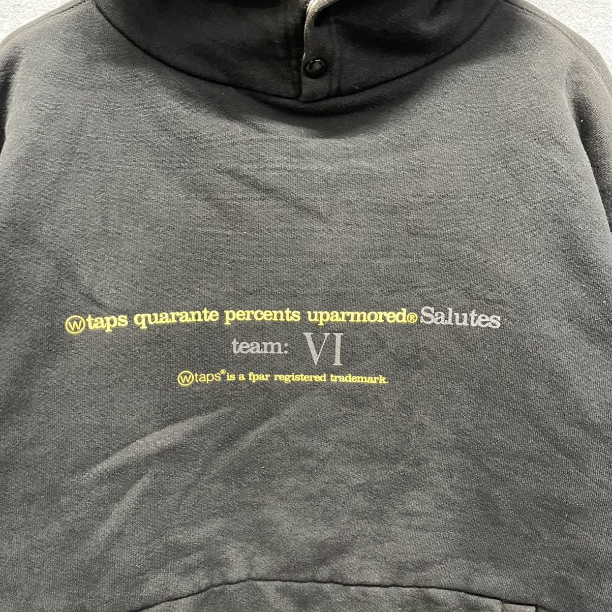 Wtaps WTAPS 40% Up Armored “Team VI Salutes” Vintage Black Hoodie Size US L / EU 52-54 / 3 - 3 Thumbnail