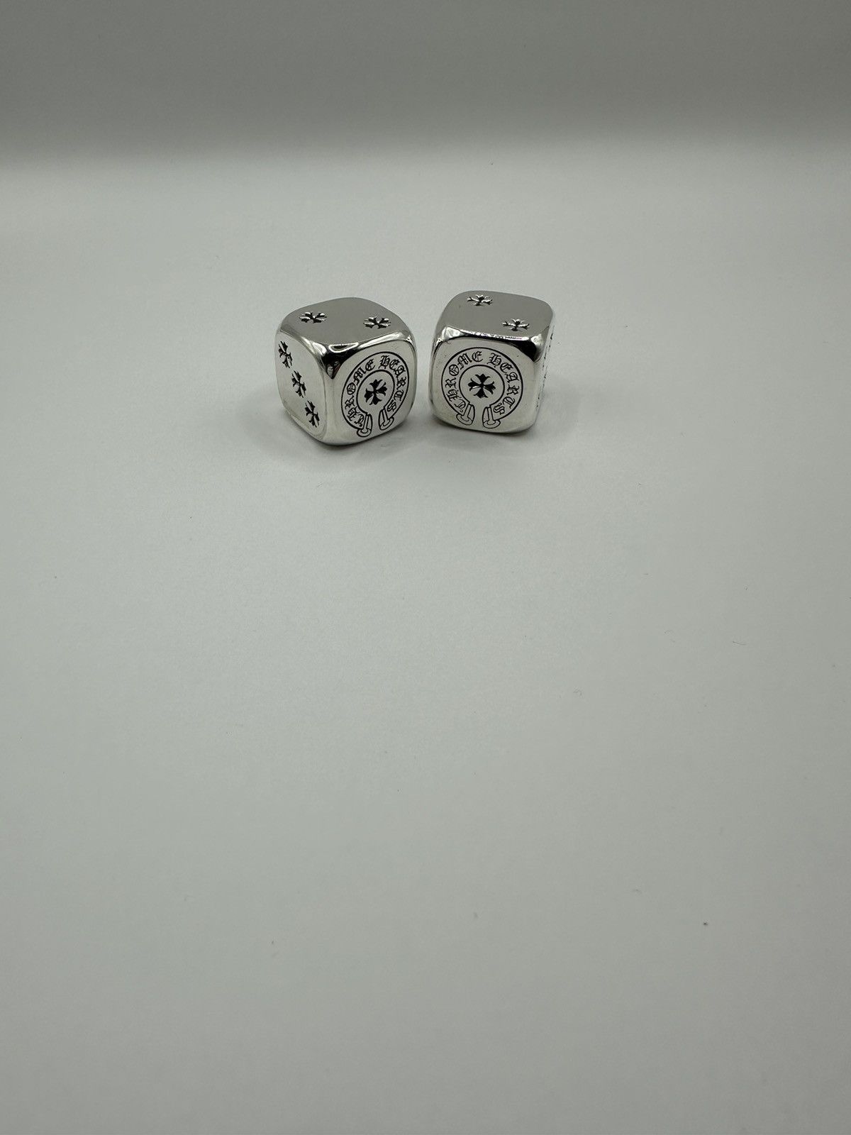 image of Chrome Hearts Large Dice in Silver, Men's