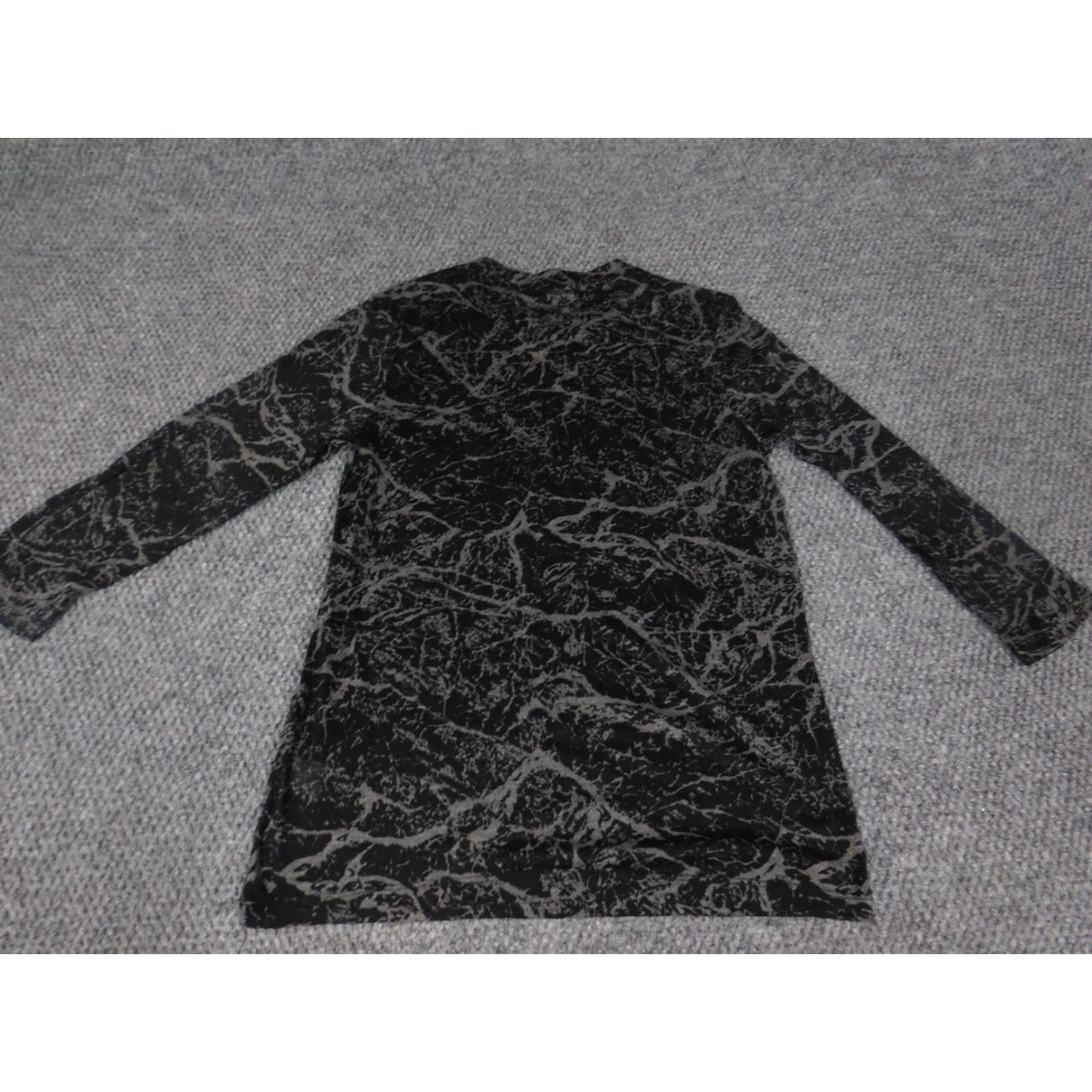 Vintage Simply Vera Vera Wang Blouse S Womens Black Floral Stretch Pullover Top Size S / US 4 / IT 40 - 5 Thumbnail