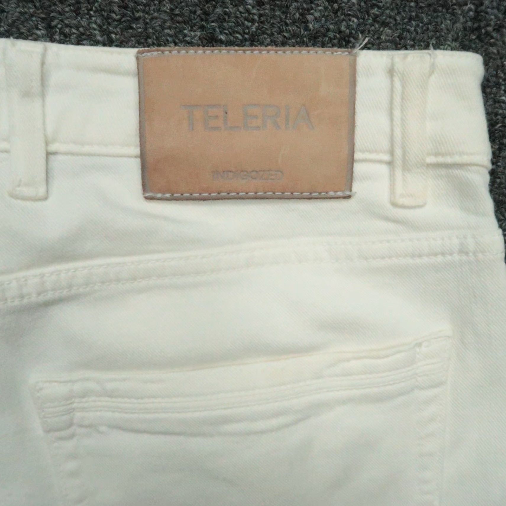 Vintage Teleria Zed Jeans Mens 31x29 White 5-Pocket Denim Cotton Italy Size US 31 - 7 Thumbnail