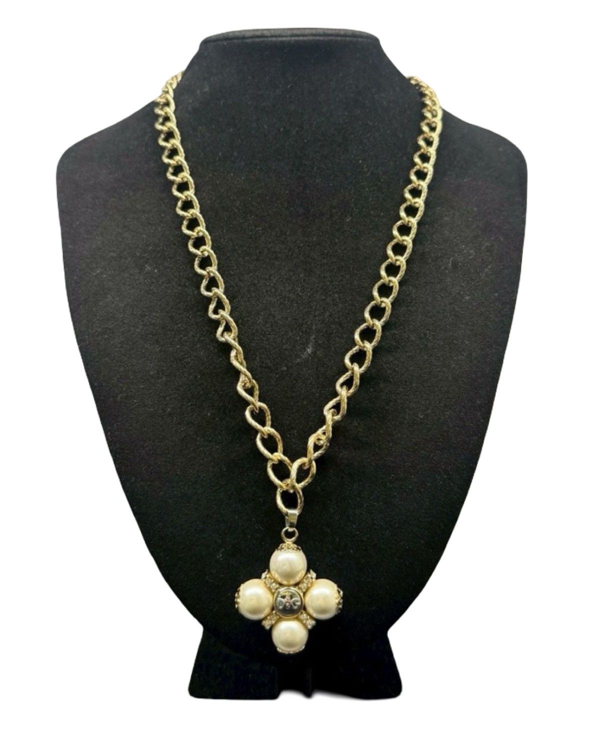 Dolce & Gabbana Pearl Chain Necklace Size ONE SIZE - 3 Thumbnail