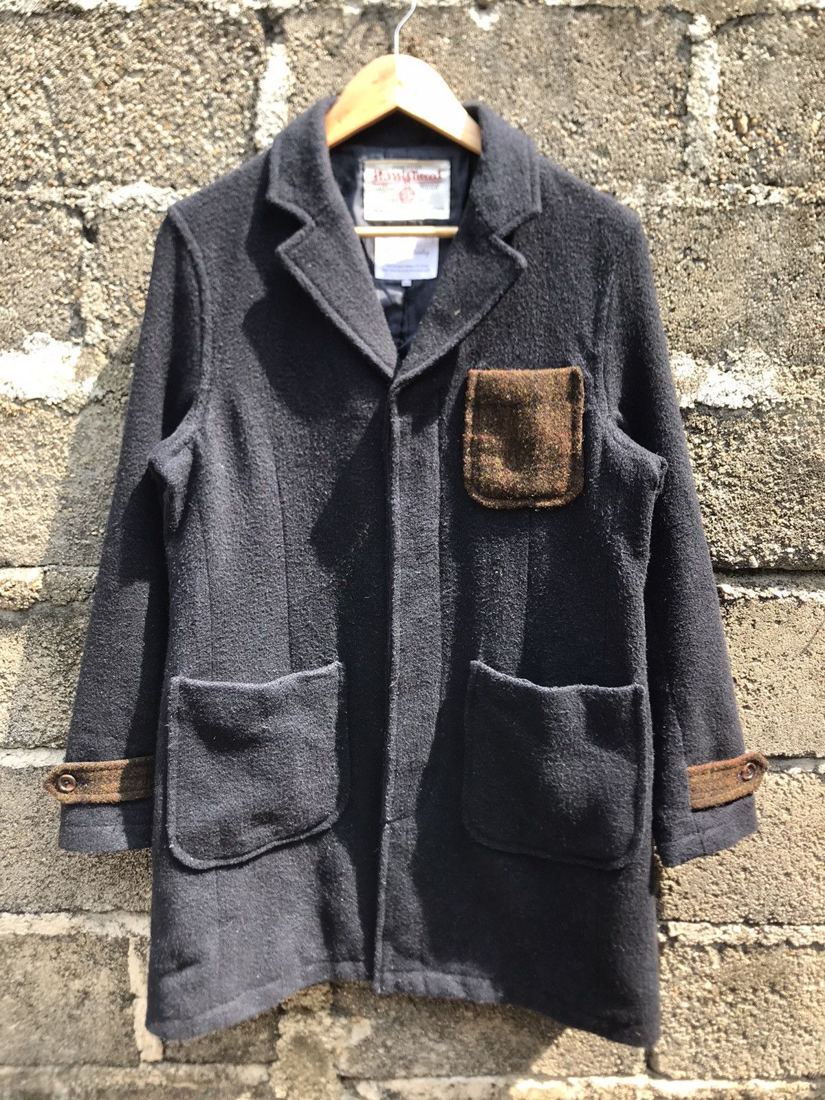Designer × Harris Tweed × Japanese Brand Harris Tweed X Sevendays Sunday Wool Long Coat Size US M / EU 48-50 / 2 - 1 Thumbnail